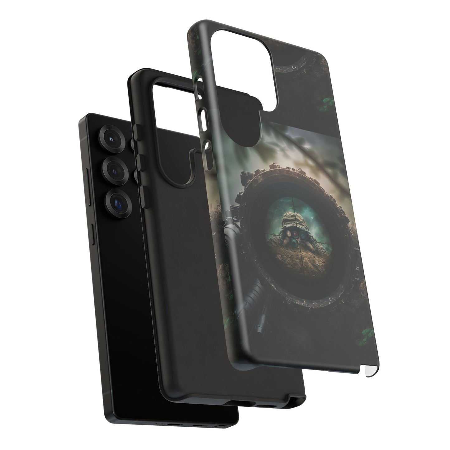 Sniper Scope Soldier Phone Case | Dual Layer Tough Cover  For iPhone