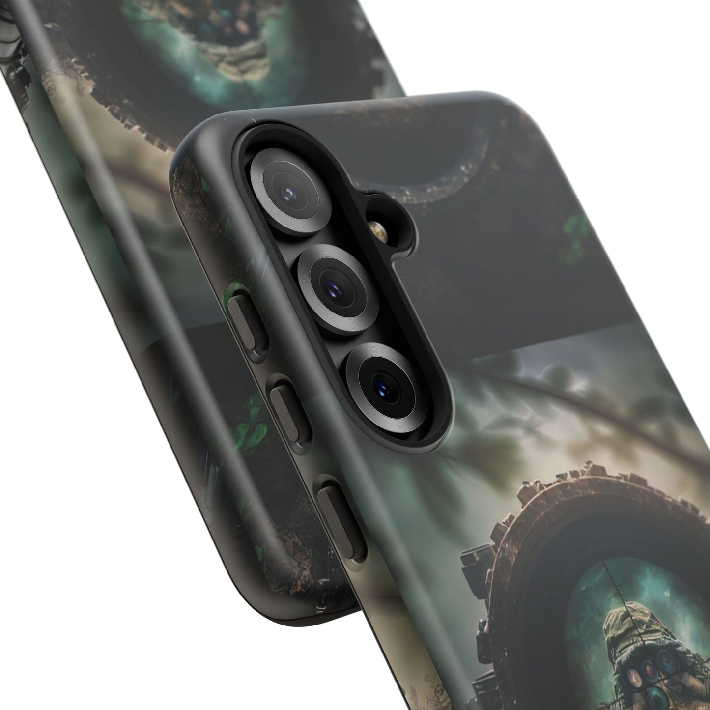 Sniper Scope Soldier Phone Case | Dual Layer Tough Cover  For iPhone