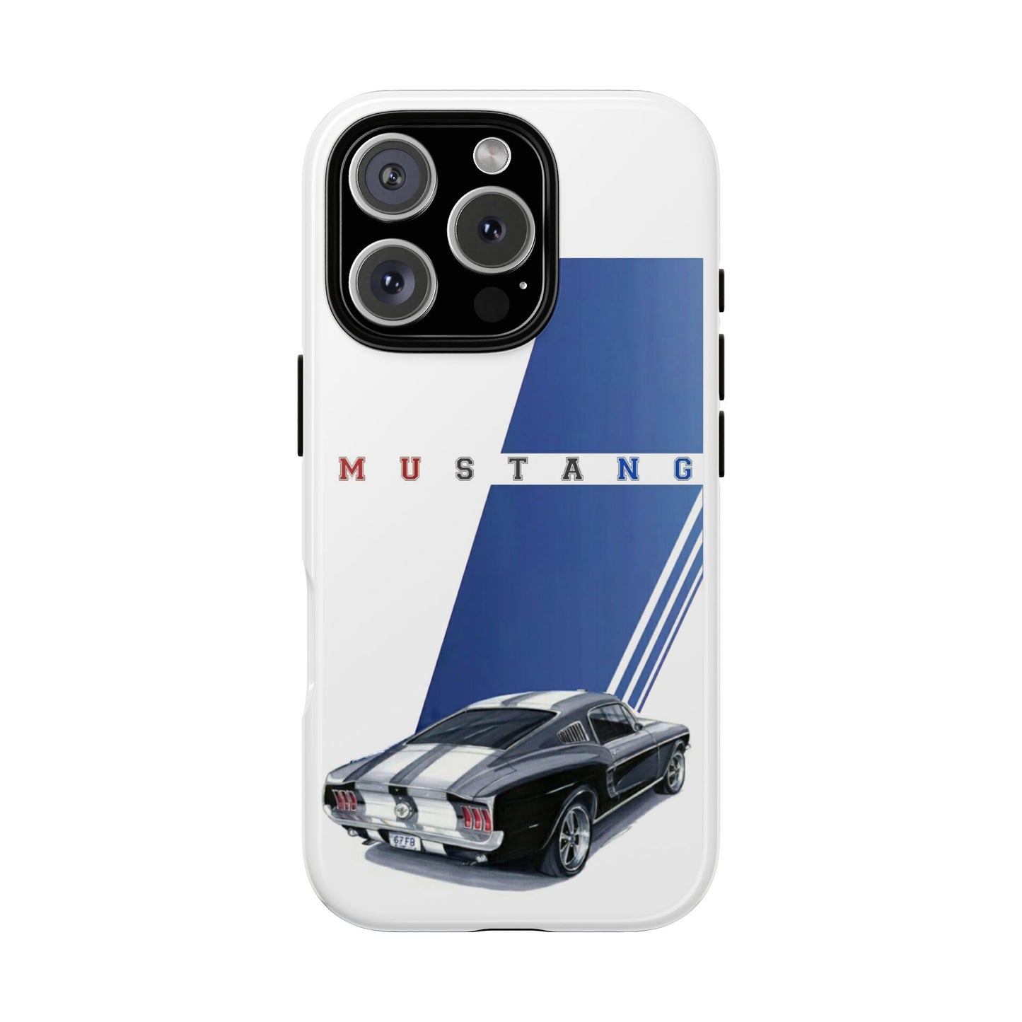 Mustang Car Art Tough Cases For iPhones, Samsung Galaxy and Google Pixel