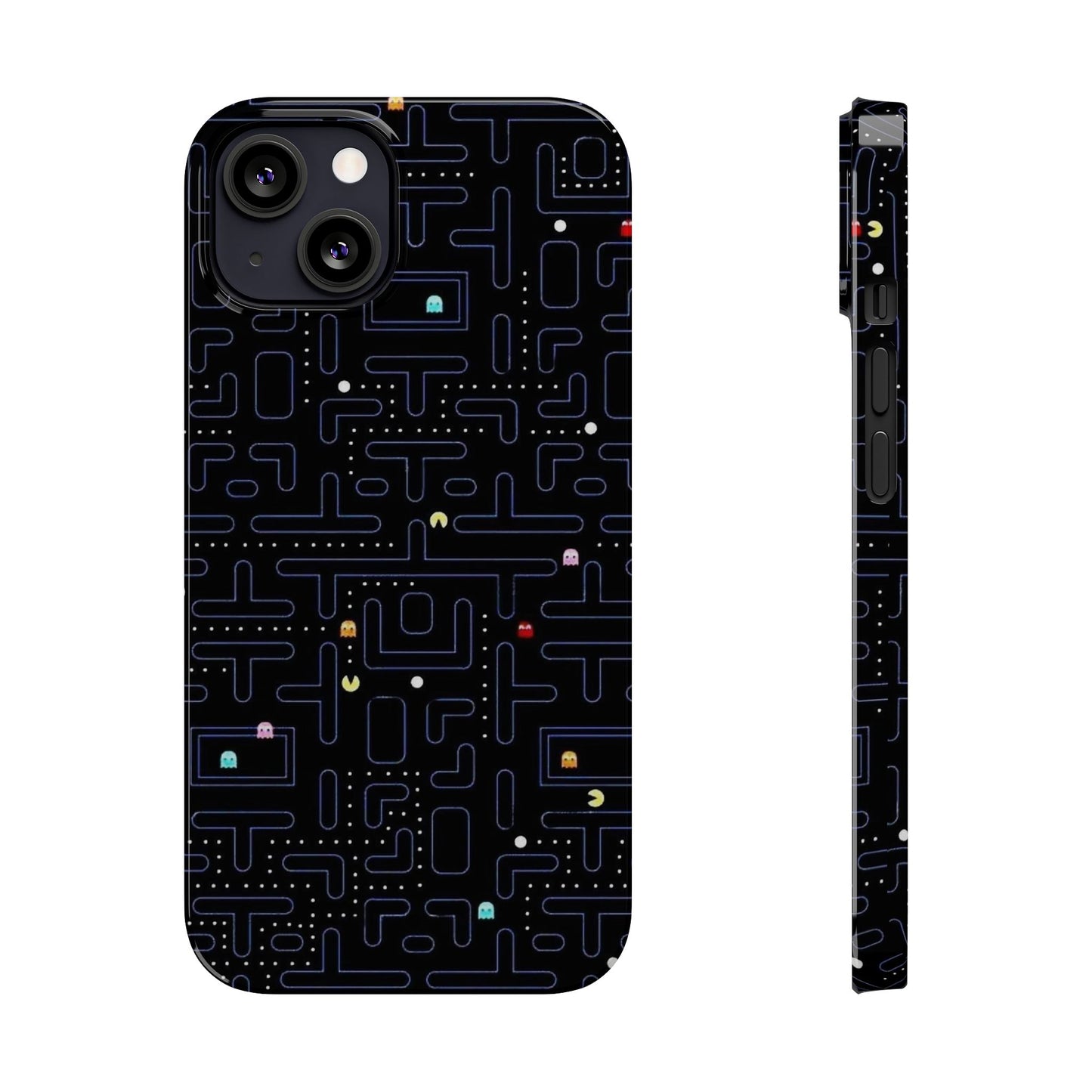 iPhone Slim Case, Pac Man Arcade Game Board Design, Glossy Finish