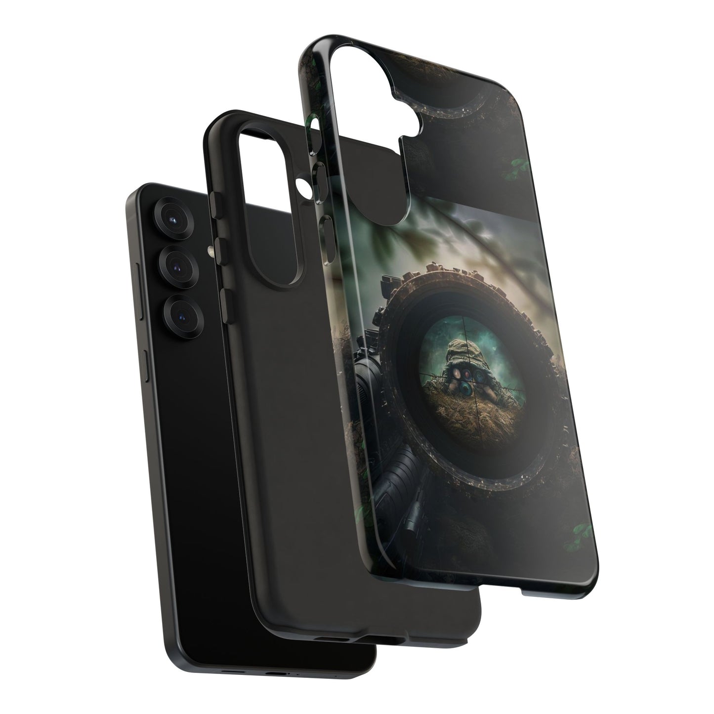 Sniper Scope Soldier Phone Case | Dual Layer Tough Cover  For iPhone