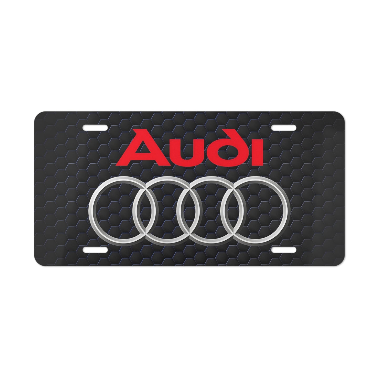 Compatible With Audi, Black Front Vanity License Plate, Performance Motorsports