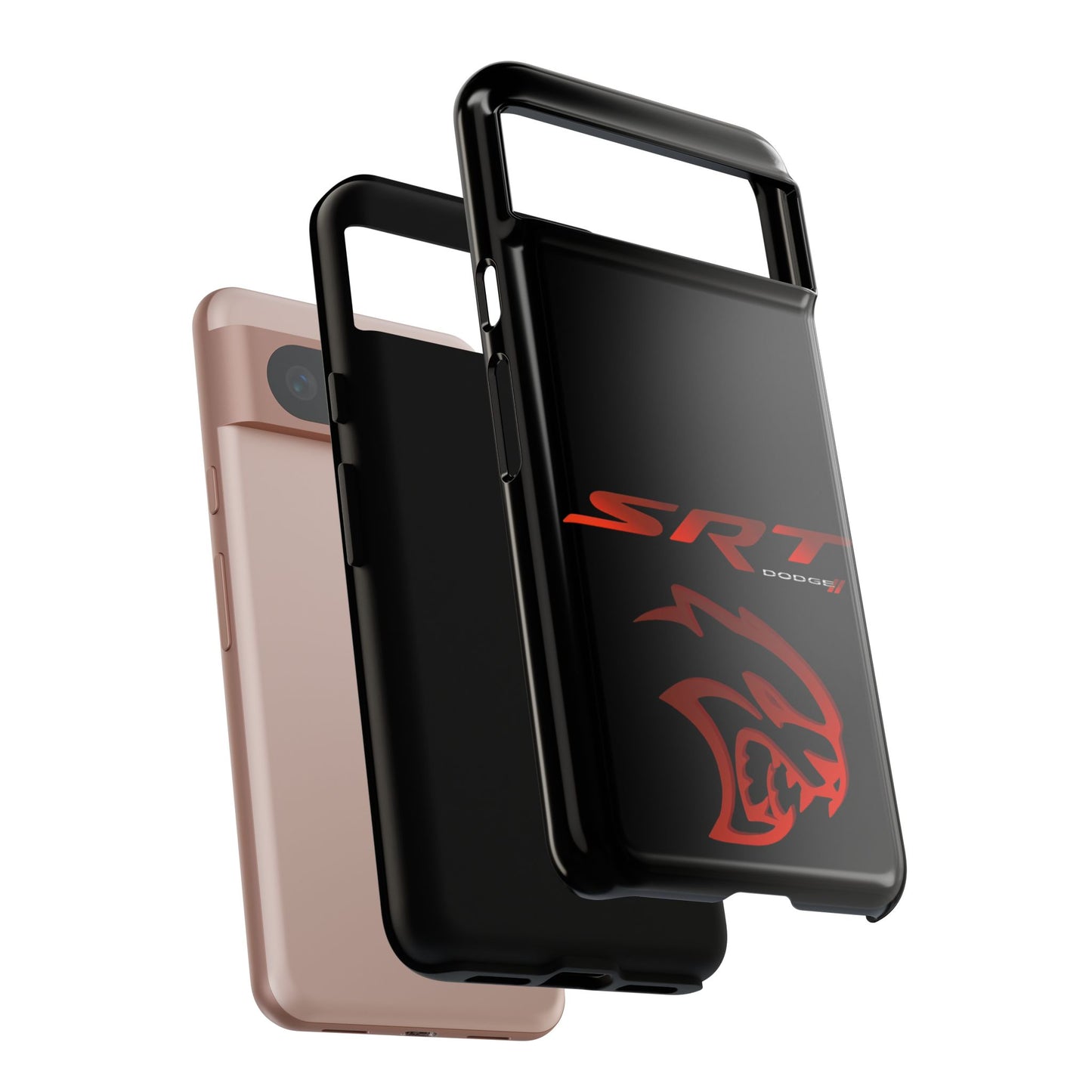 Black SRT Tough Case for iPhones, Galaxy Phones and Google Pixel