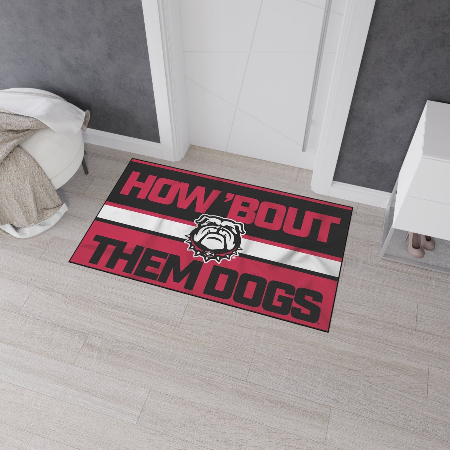 Bulldog-Themed Heavy Duty Floor Mat | Georgia Sports Decor, How Bout Them Bulldogs