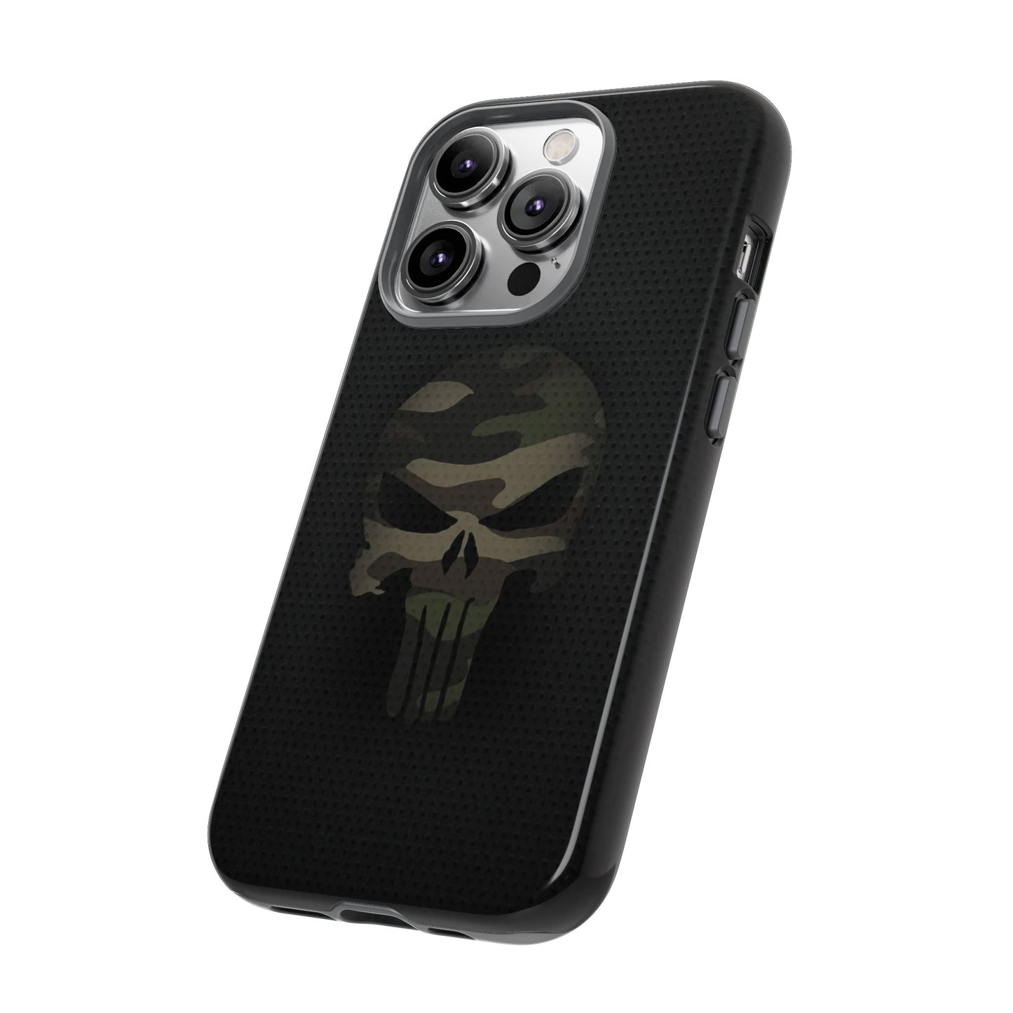 Camo Green Tough Case For iPhone, Samsung Galaxy, Jake Skull Punisher Graphic
