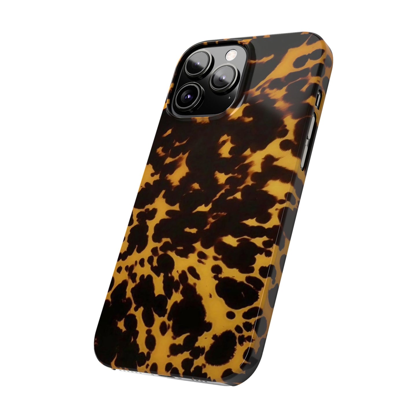 Two Tone Tortoiseshell iPhone Ultra Slim Cases, Glossy Finish