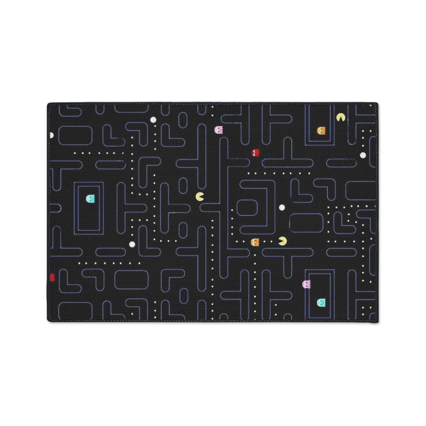 Retro Arcade Game Board Heavy Duty Floor Mat, Vintage Pac Man, Gaming Room
