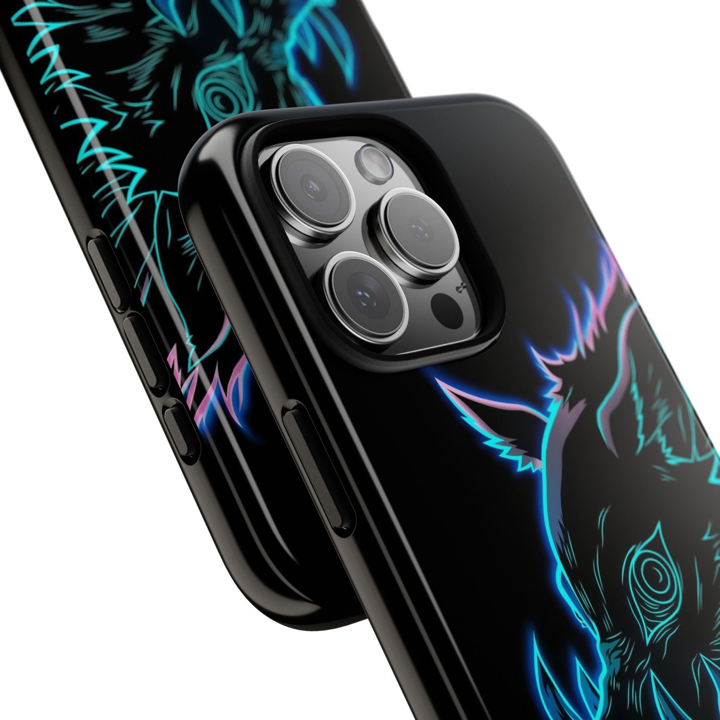 Tough Cases For iPhone, Galaxy, Anime Hashibira Beast Slayer Neon Design