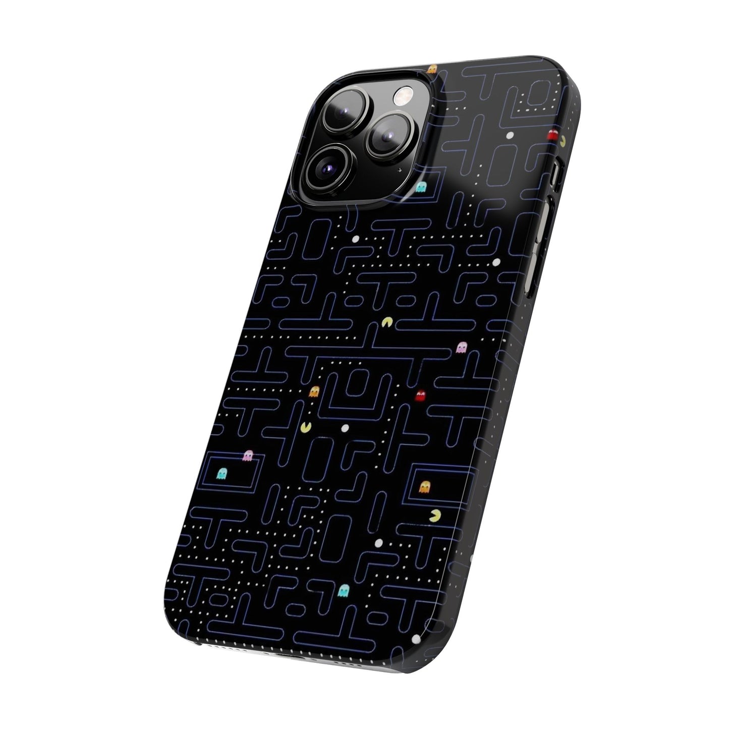 iPhone Slim Case, Pac Man Arcade Game Board Design, Glossy Finish
