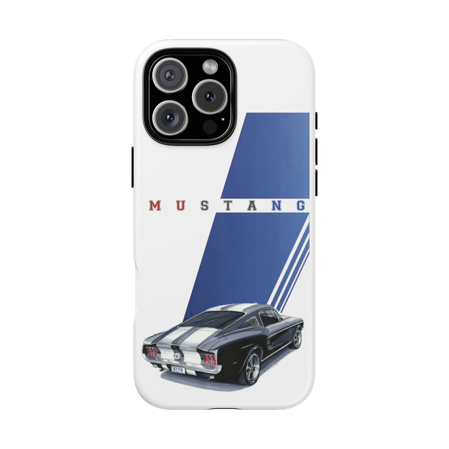 Mustang Car Art Tough Cases For iPhones, Samsung Galaxy and Google Pixel