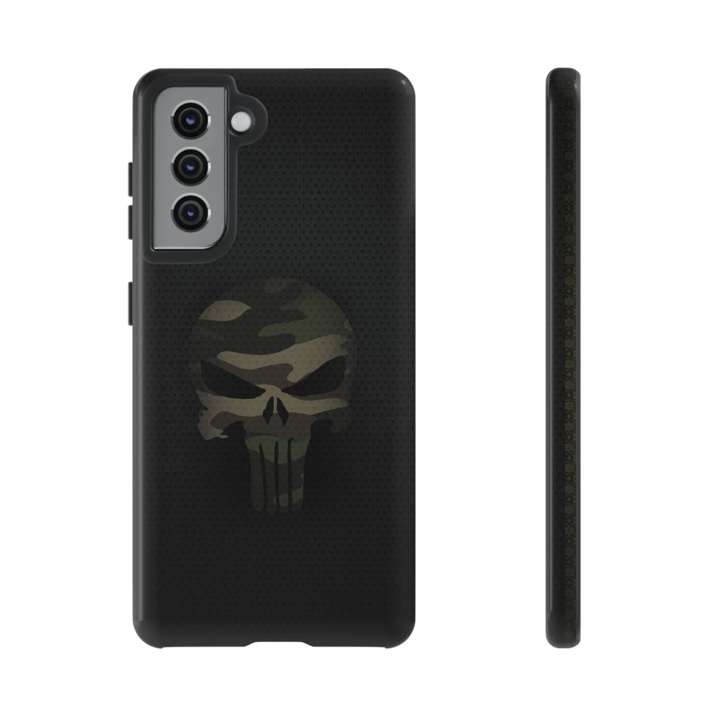 Camo Green Tough Case For iPhone, Samsung Galaxy, Jake Skull Punisher Graphic