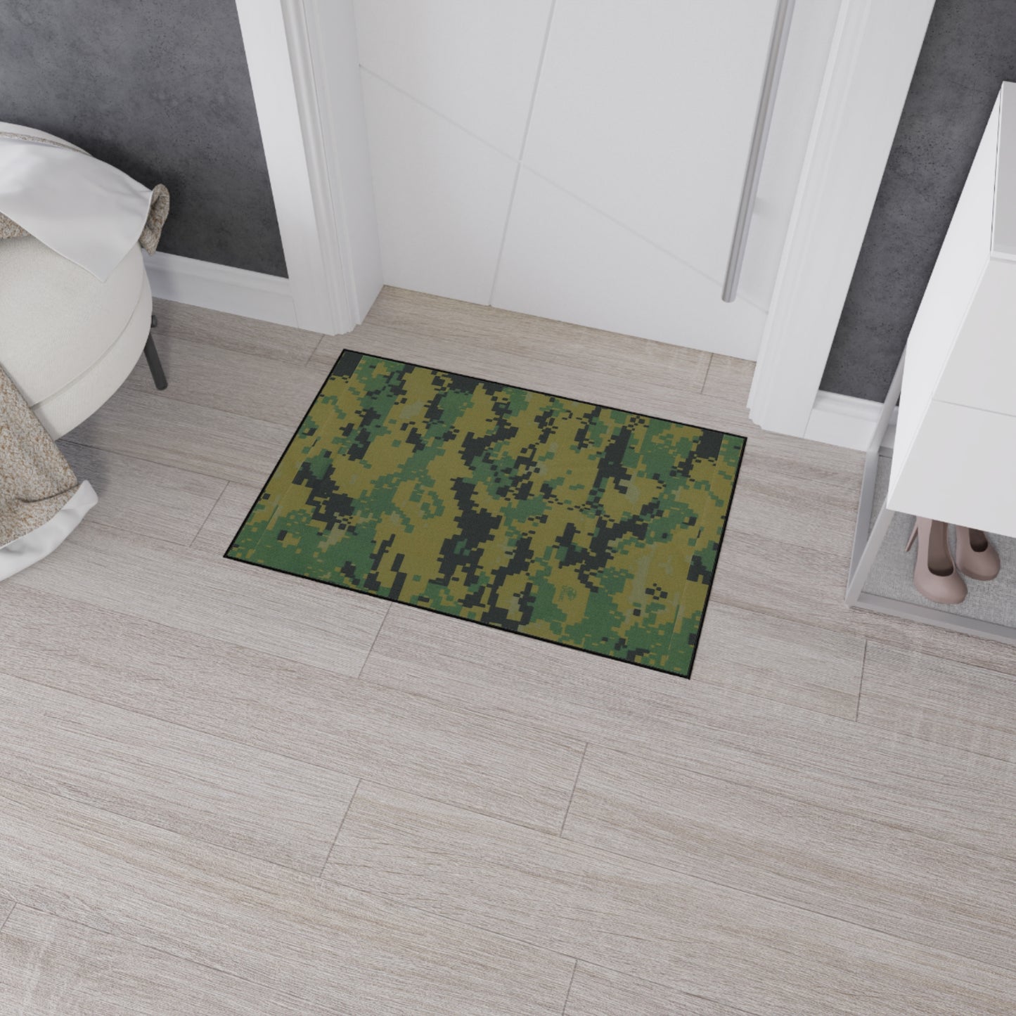 USMC Marapat Camouflage Design Heavy Duty Floor Mat, Rug