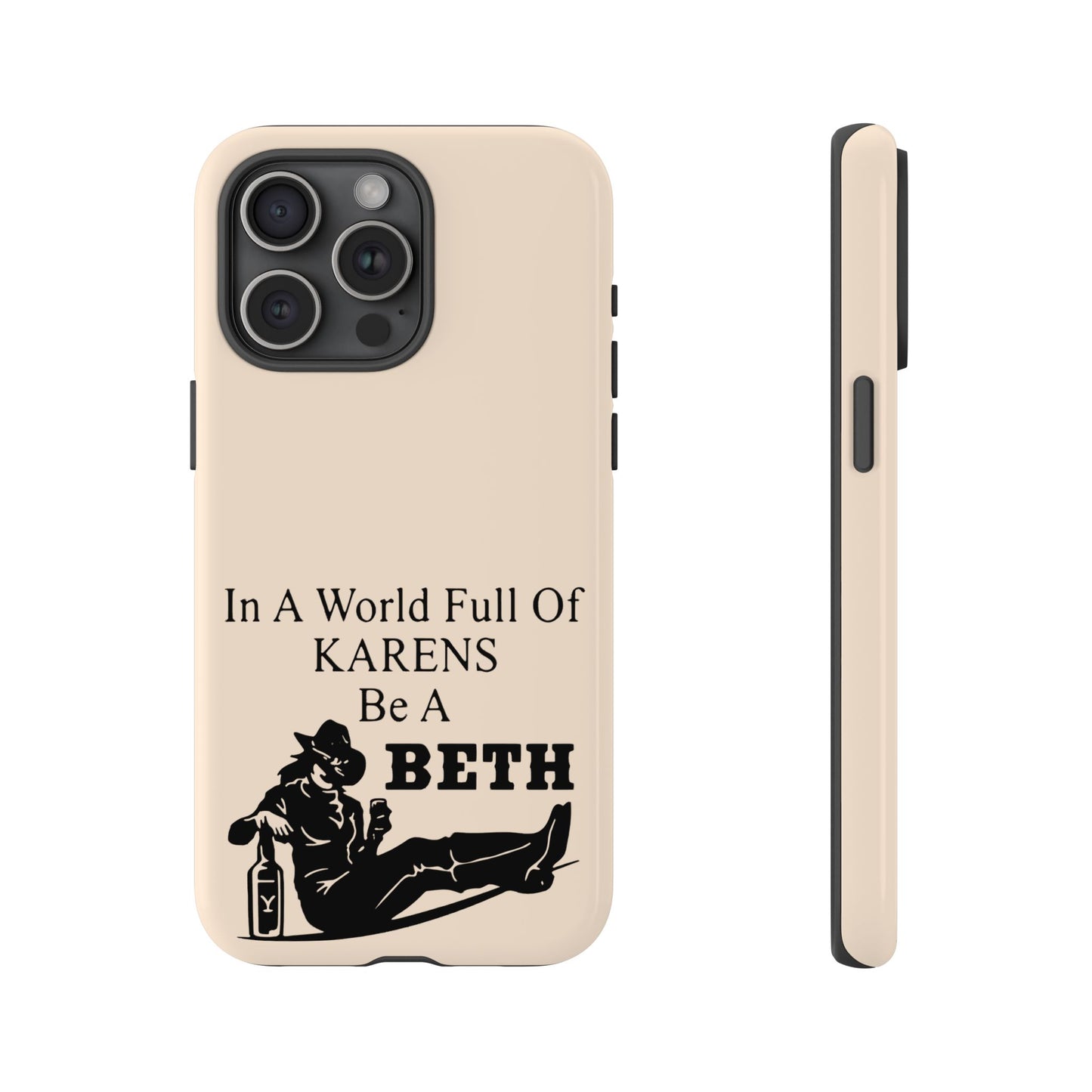 Peach Color Tough Phone Cases For iPhone, Samsung, Pixel, Cowgirl Inspired