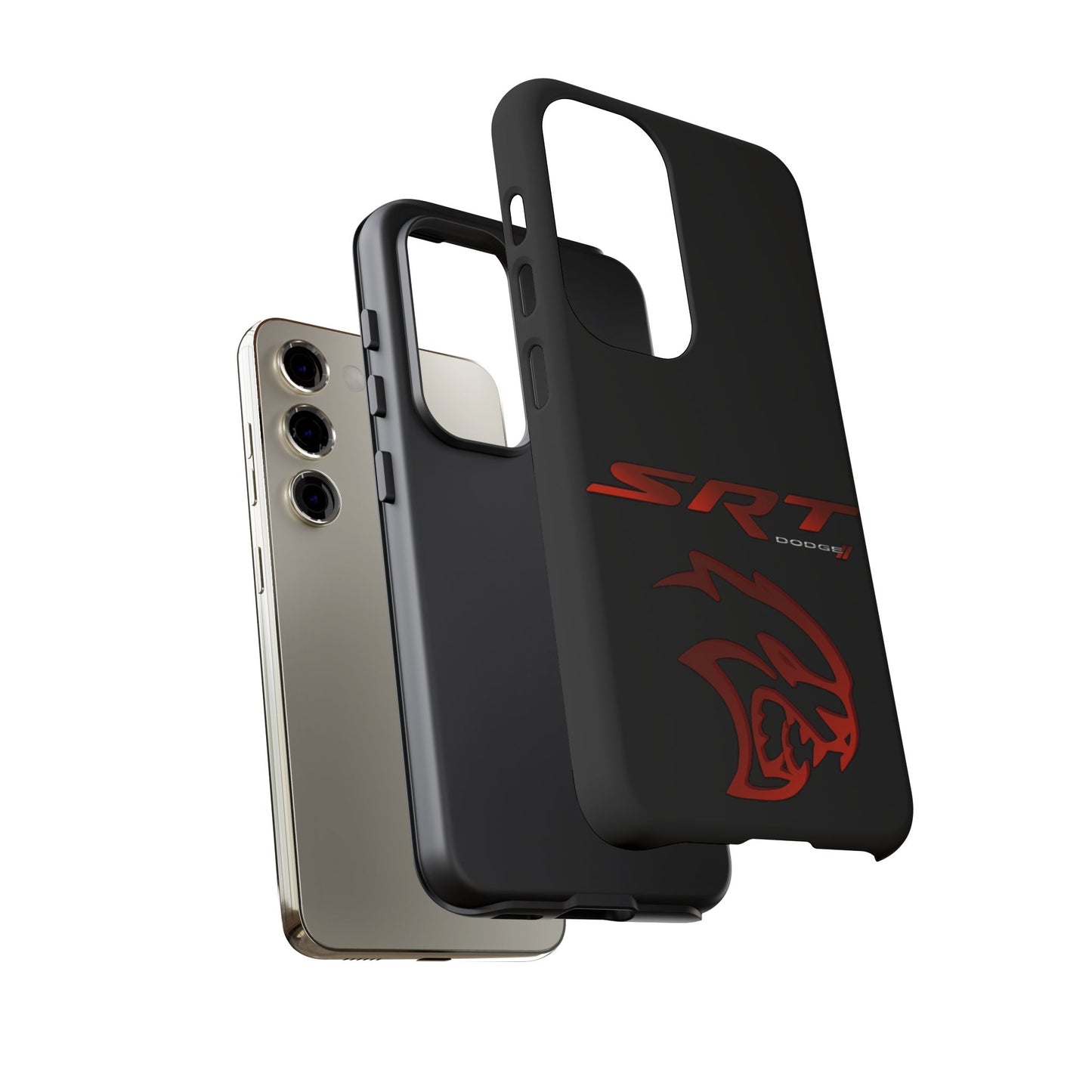 Black SRT Tough Case for iPhones, Galaxy Phones and Google Pixel