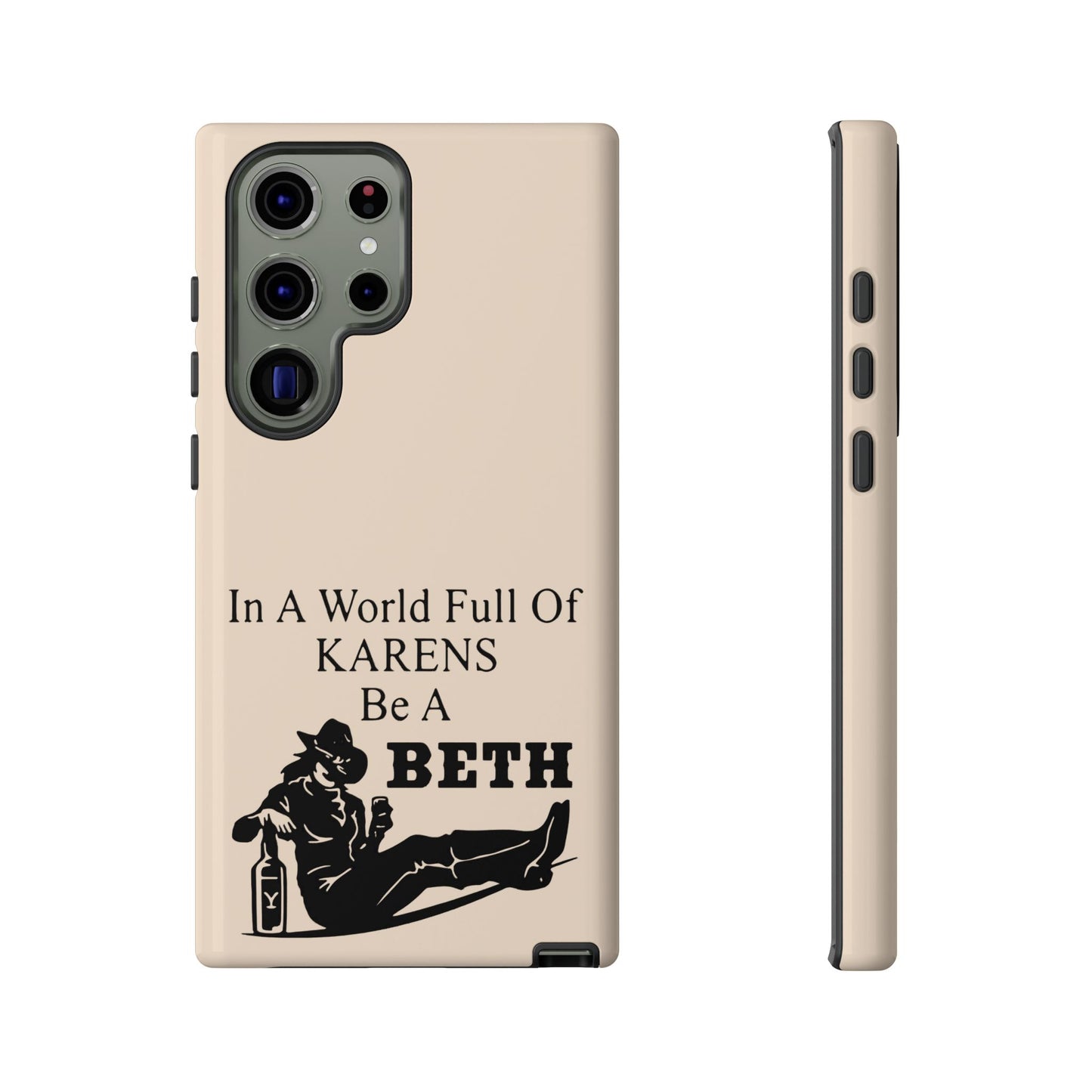 Peach Color Tough Phone Cases For iPhone, Samsung, Pixel, Cowgirl Inspired