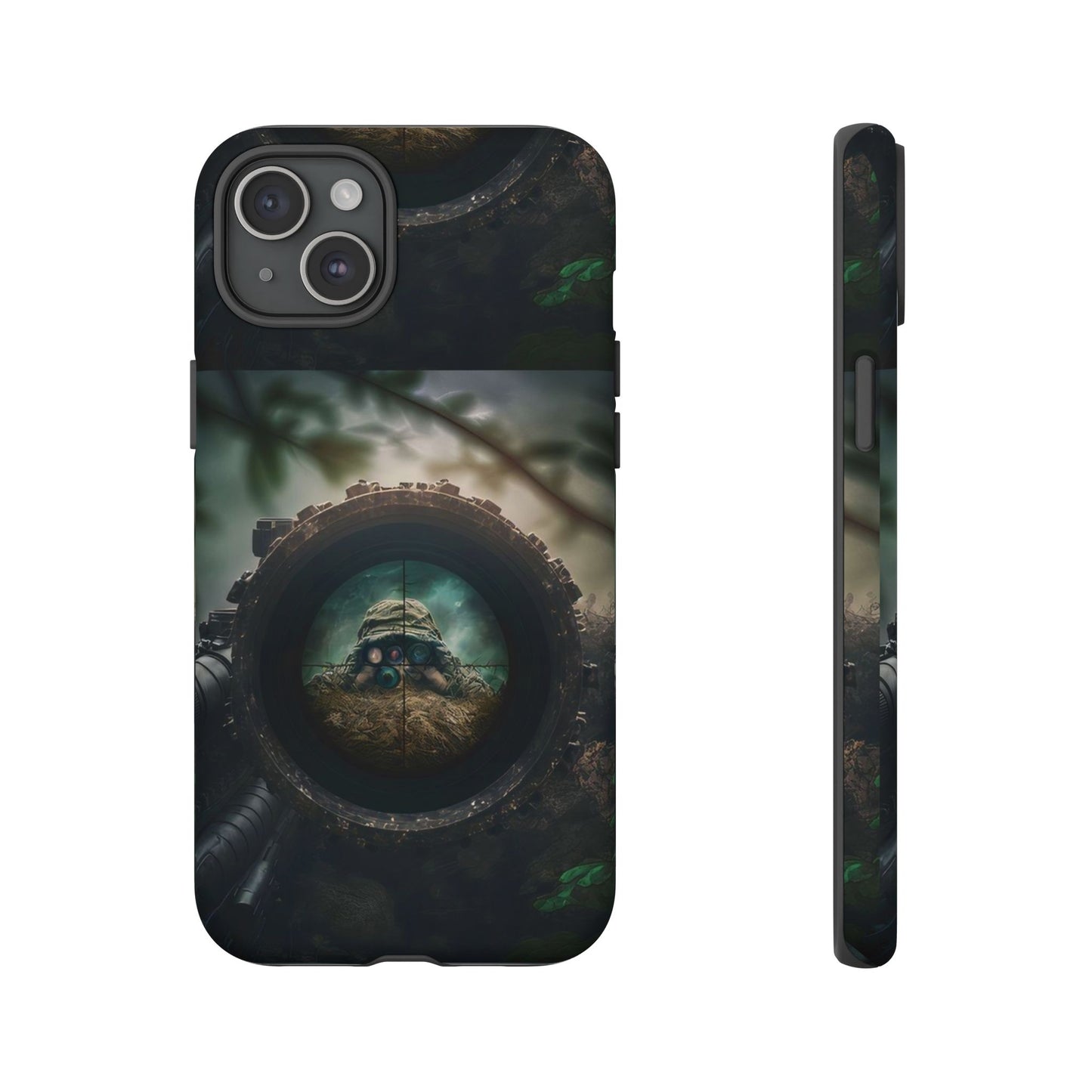 Sniper Scope Soldier Phone Case | Dual Layer Tough Cover  For iPhone