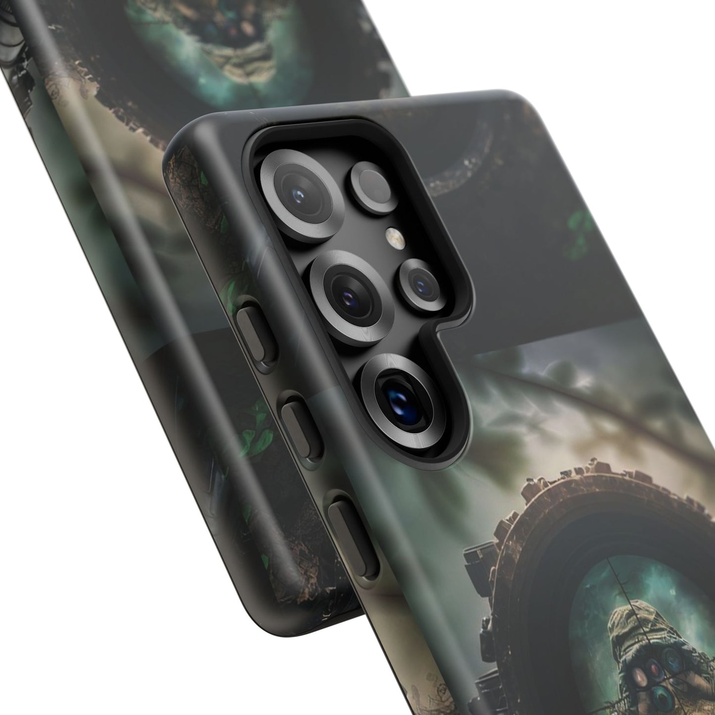 Sniper Scope Soldier Phone Case | Dual Layer Tough Cover  For iPhone