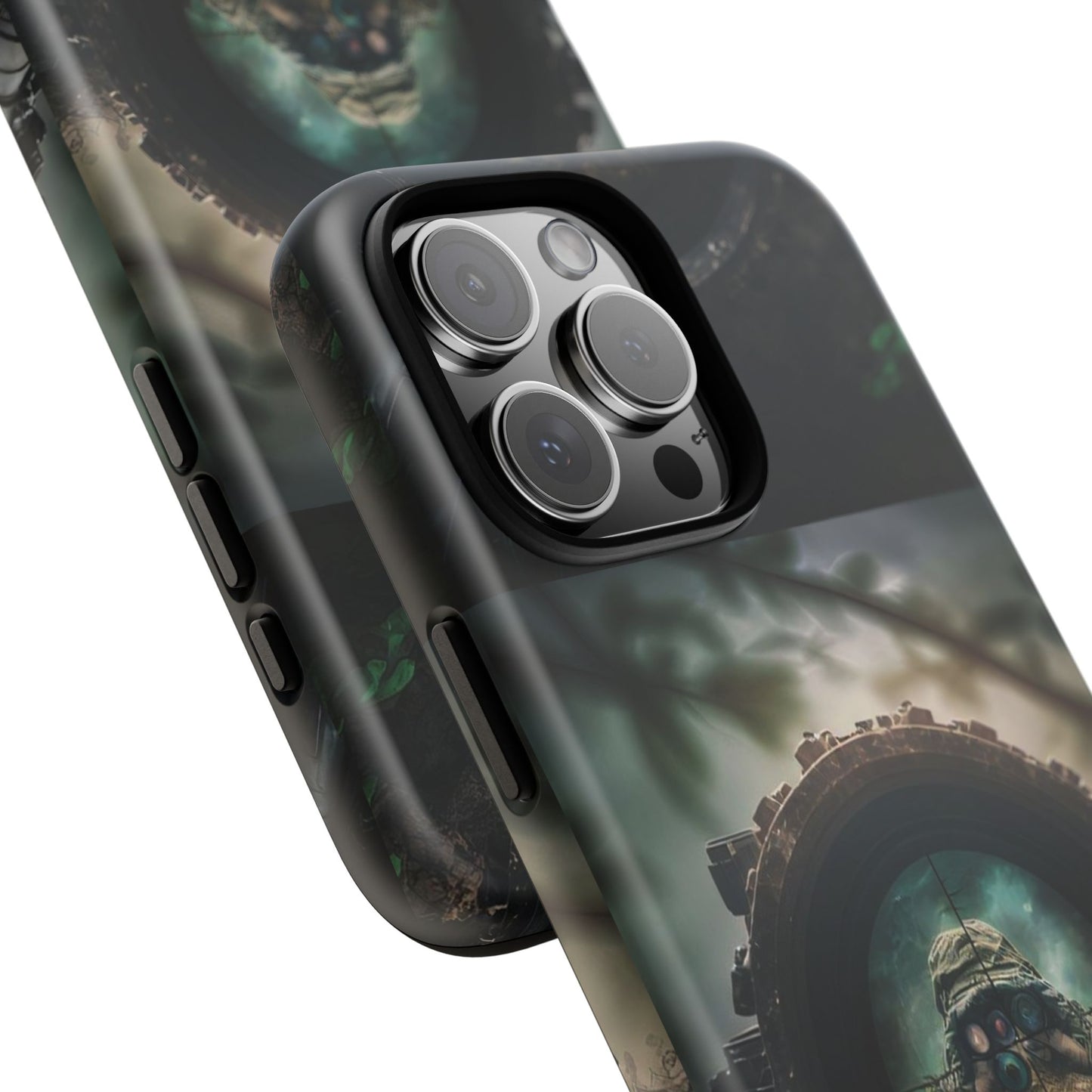 Sniper Scope Soldier Phone Case | Dual Layer Tough Cover  For iPhone
