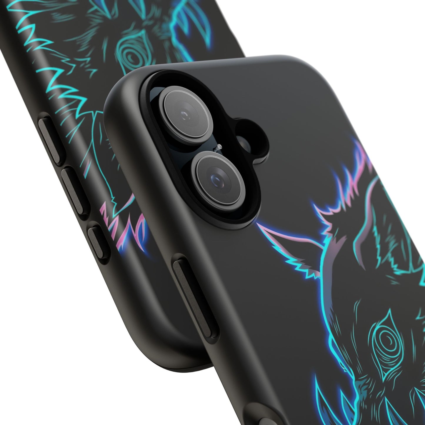 Tough Cases For iPhone, Galaxy, Anime Hashibira Beast Slayer Neon Design