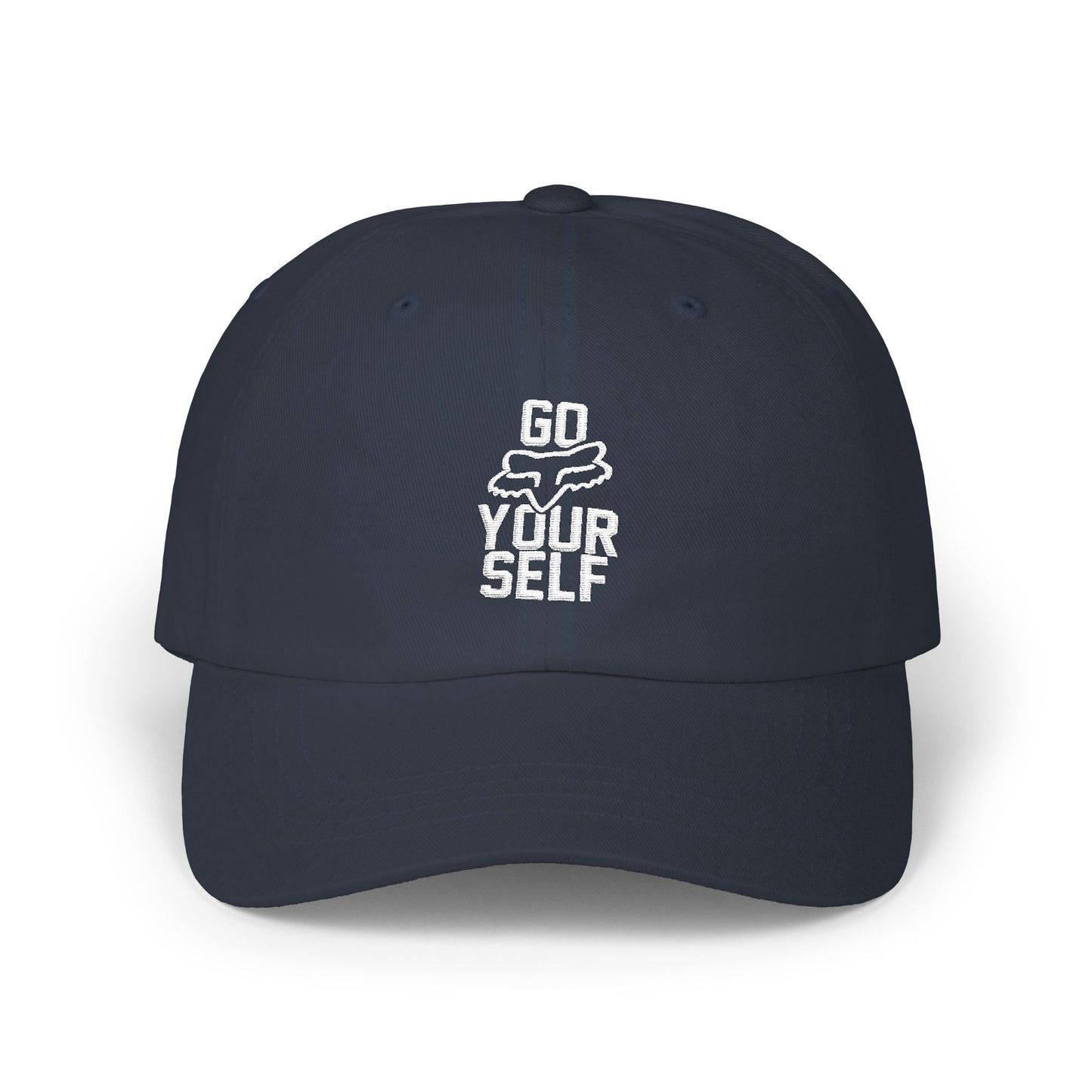Go Fox Your Self embroidered Dad Cap | Motorsports Typography Baseball Hat