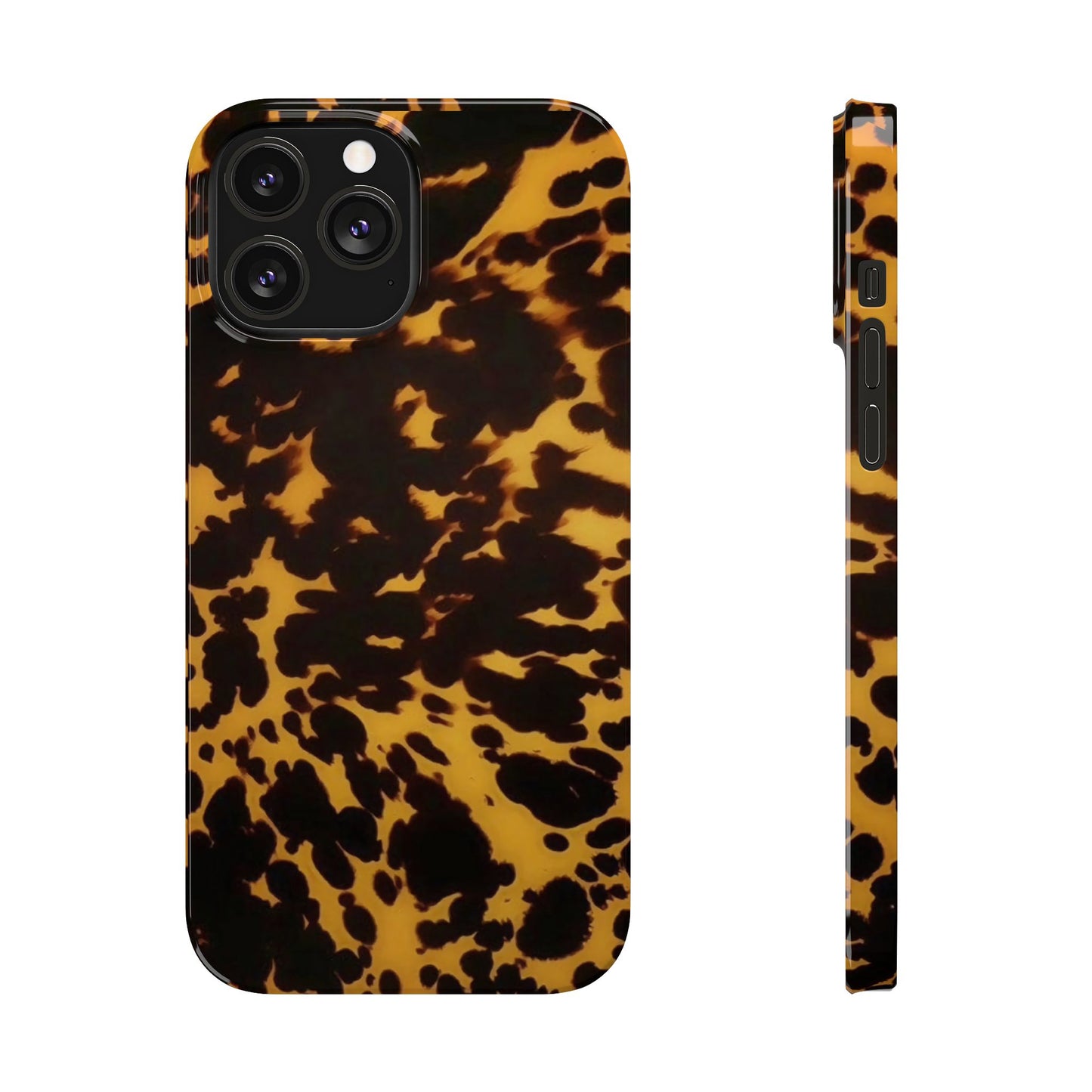 Two Tone Tortoiseshell iPhone Ultra Slim Cases, Glossy Finish