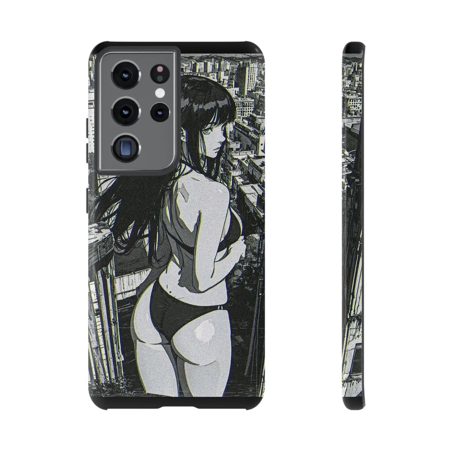 Tough Phone Case, Anime Manga Girl Bikini Design, iPhone, Galaxy, Google Pixel, Hentai Ecchi Art