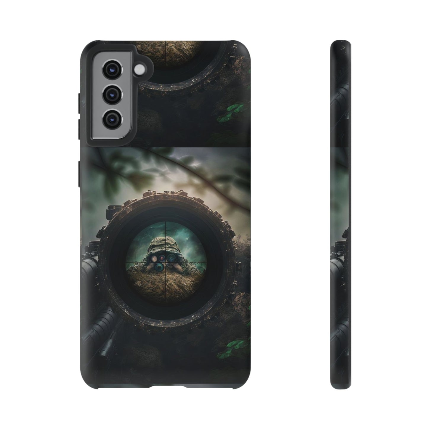 Sniper Scope Soldier Phone Case | Dual Layer Tough Cover  For iPhone