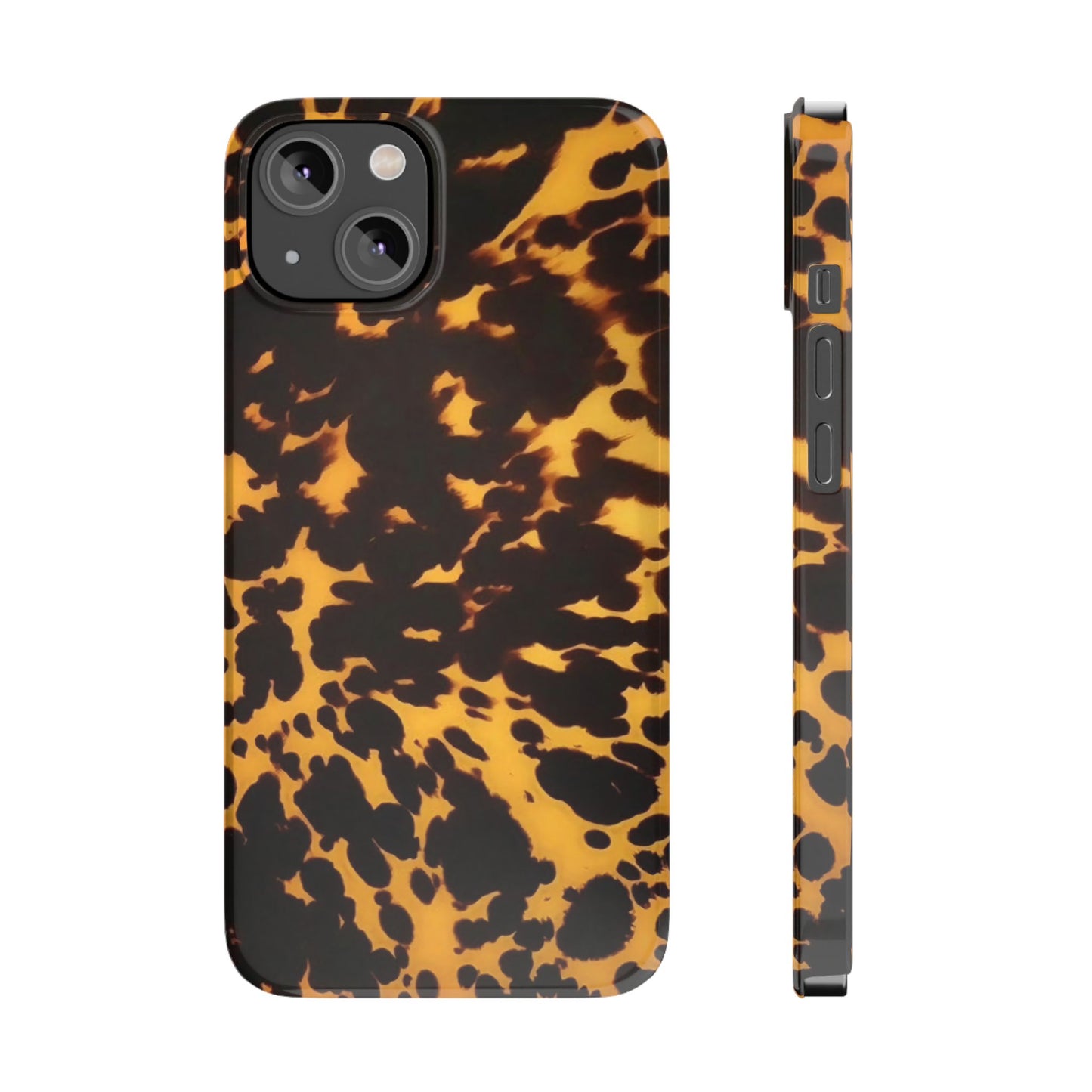 Two Tone Tortoiseshell iPhone Ultra Slim Cases, Glossy Finish