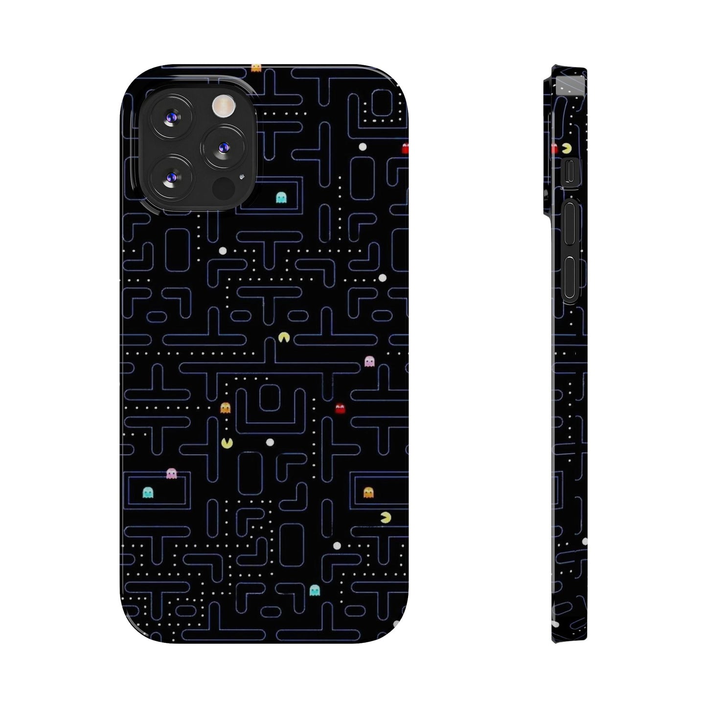 iPhone Slim Case, Pac Man Arcade Game Board Design, Glossy Finish
