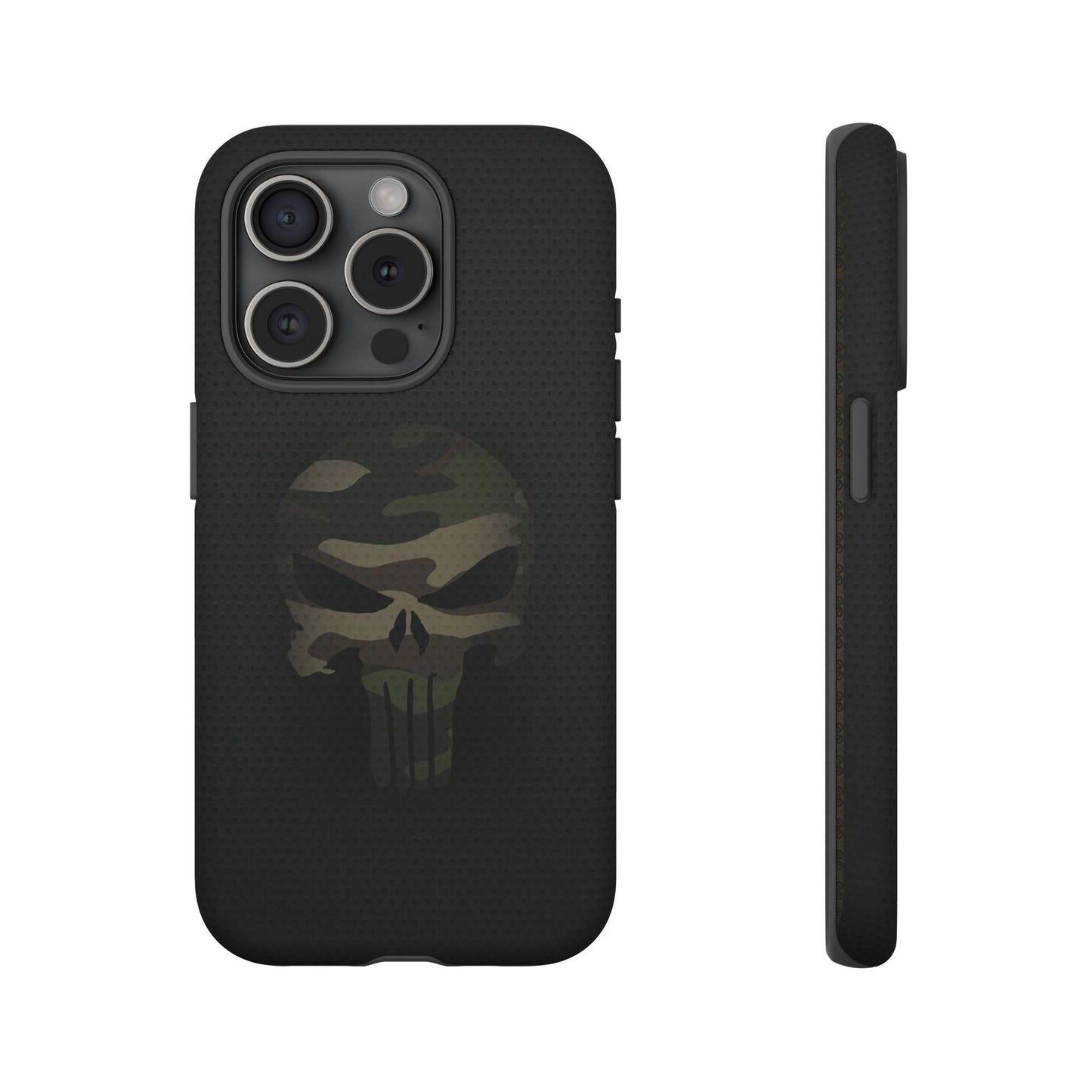 Camo Green Tough Case For iPhone, Samsung Galaxy, Jake Skull Punisher Graphic