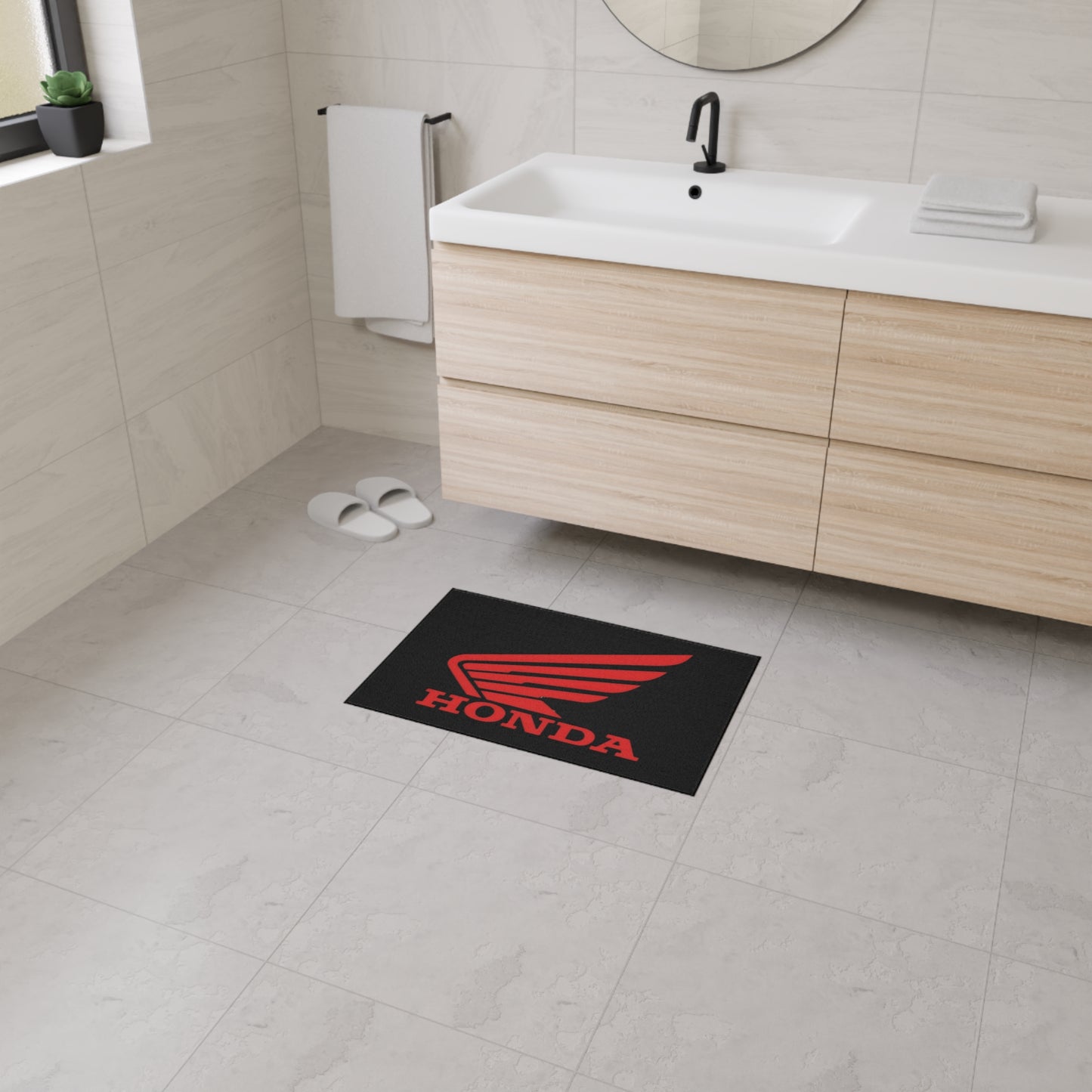 Red Wing Honda Heavy Duty Floor Mat | Motorcycle Decor, Garage Mat Car Entrance