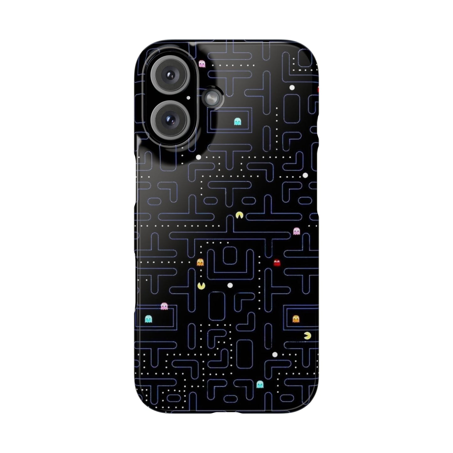 iPhone Slim Case, Pac Man Arcade Game Board Design, Glossy Finish