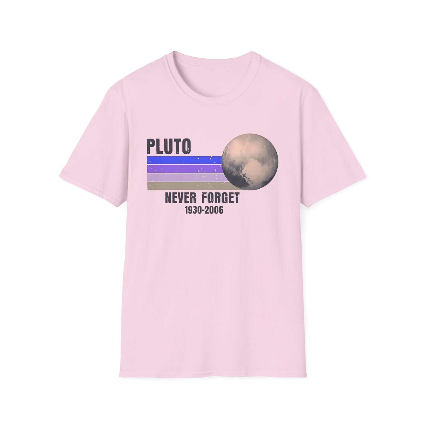 Retro Pluto Never Forget T-Shirt, Space Lover Gift, Astronomy Tee, Nostalgia