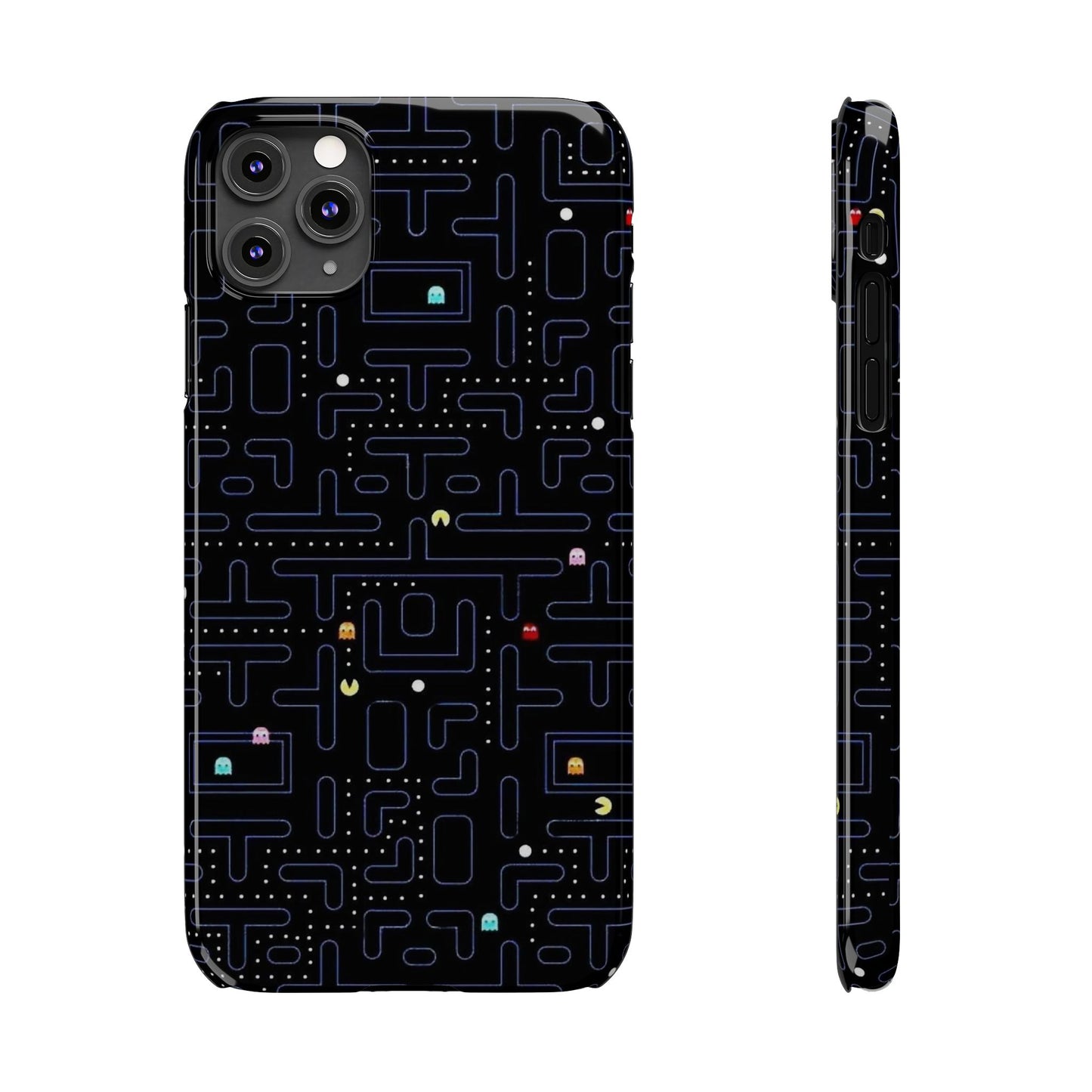 iPhone Slim Case, Pac Man Arcade Game Board Design, Glossy Finish