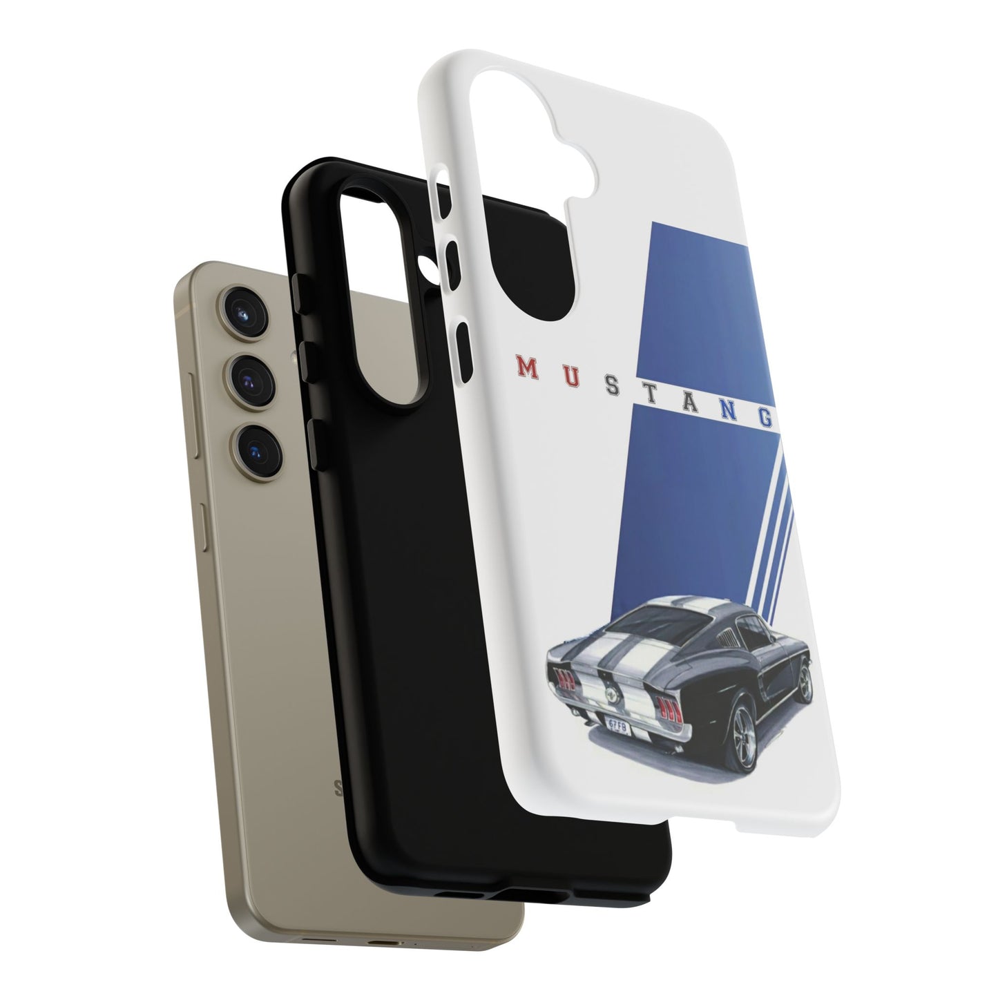 Mustang Car Art Tough Cases For iPhones, Samsung Galaxy and Google Pixel