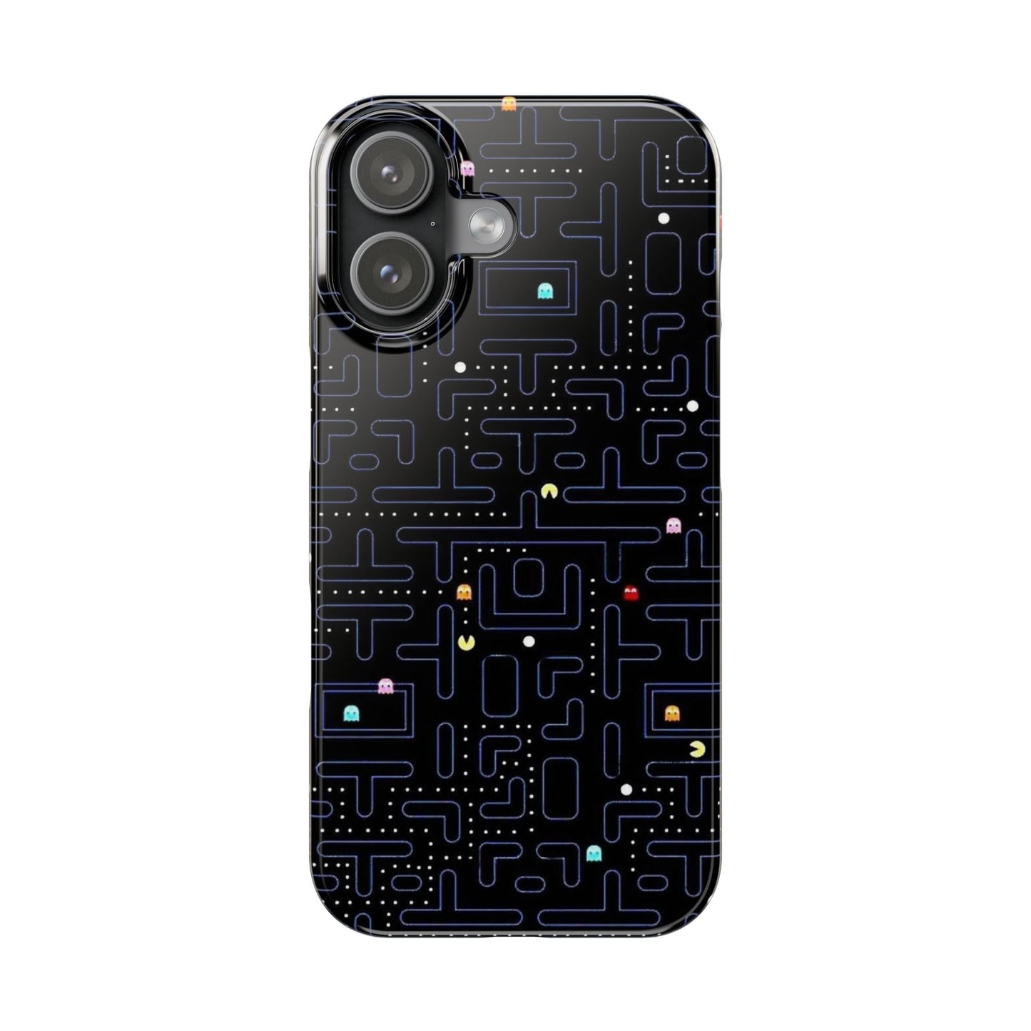 iPhone Slim Case, Pac Man Arcade Game Board Design, Glossy Finish
