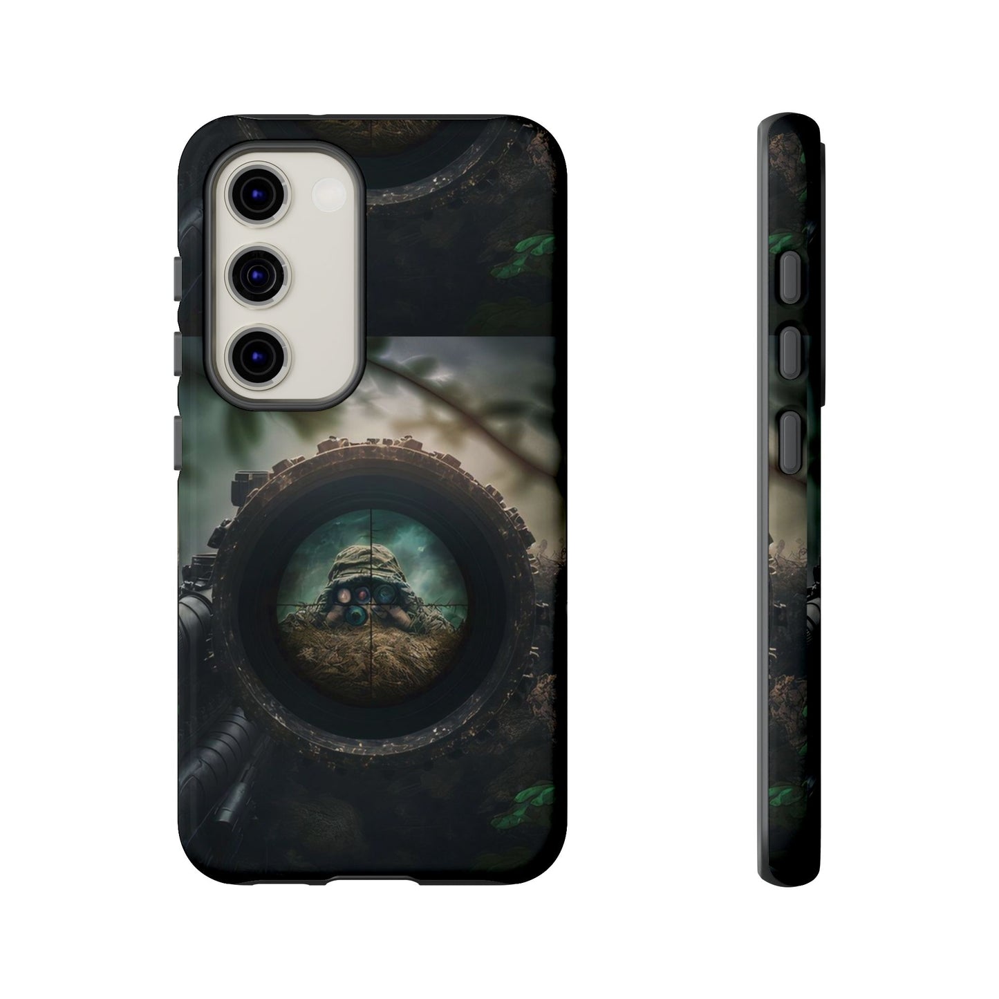 Sniper Scope Soldier Phone Case | Dual Layer Tough Cover  For iPhone