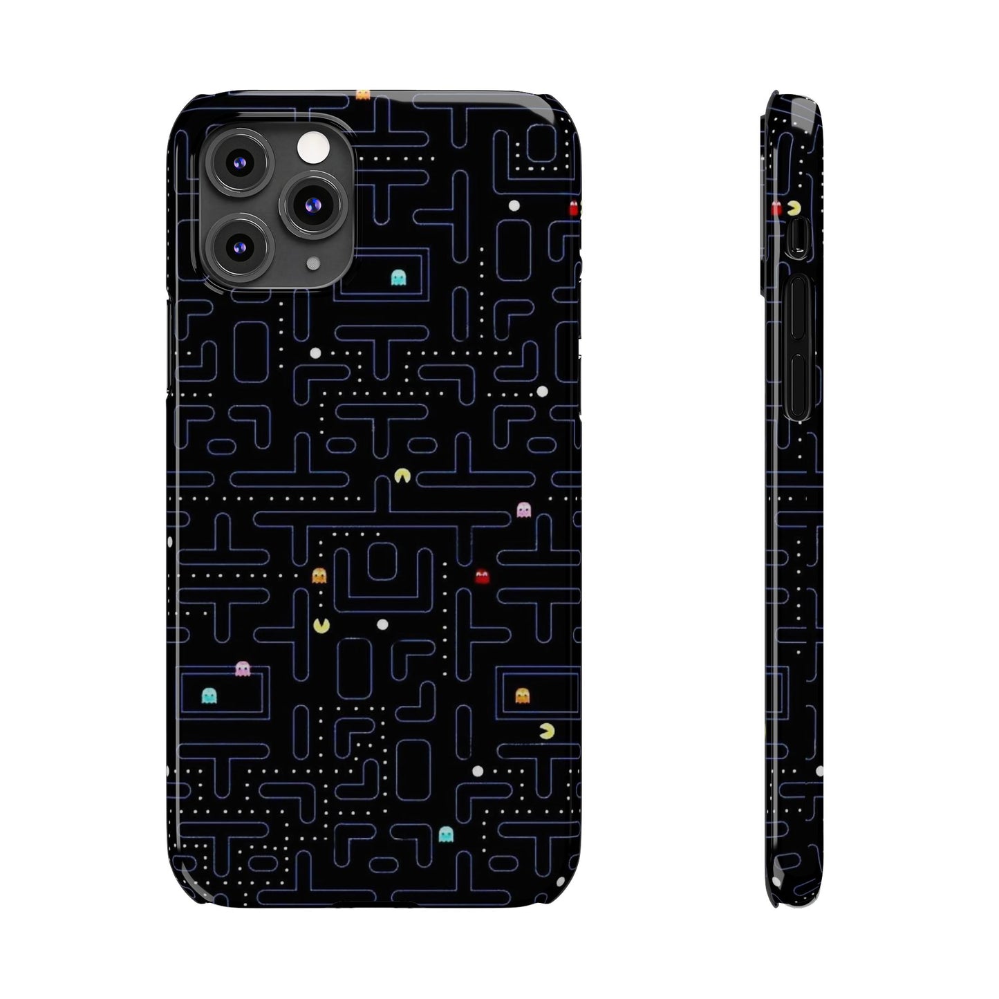 iPhone Slim Case, Pac Man Arcade Game Board Design, Glossy Finish