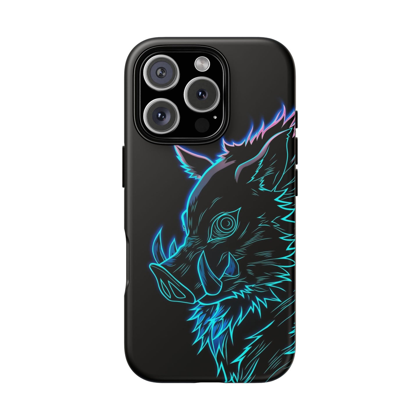 Tough Cases For iPhone, Galaxy, Anime Hashibira Beast Slayer Neon Design