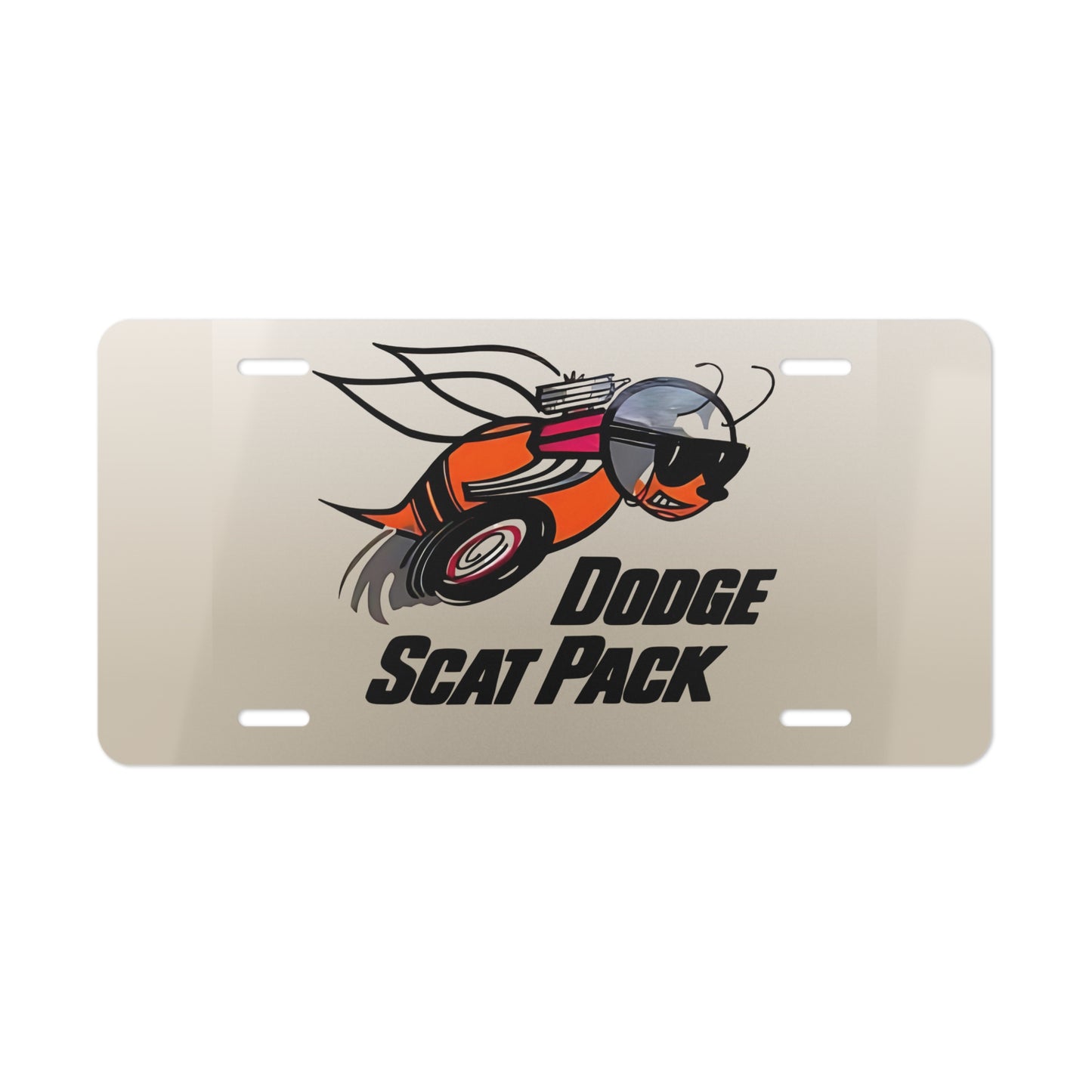 Dodge Scat Pack Front Vanity License Plate Motor Sports Design