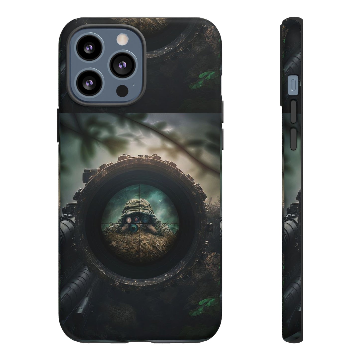 Sniper Scope Soldier Phone Case | Dual Layer Tough Cover  For iPhone