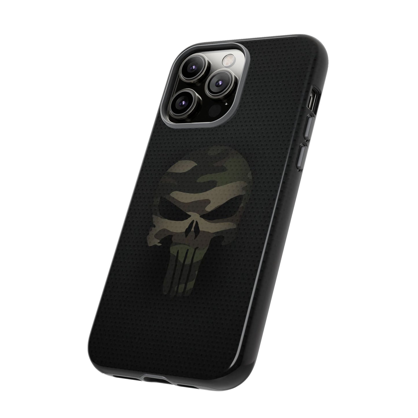 Camo Green Tough Case For iPhone, Samsung Galaxy, Jake Skull Punisher Graphic