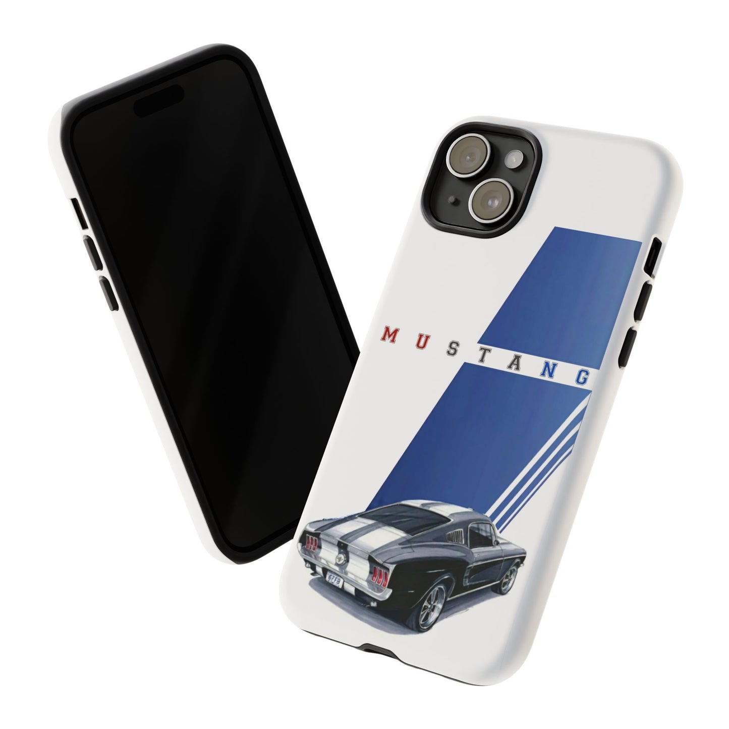 Mustang Car Art Tough Cases For iPhones, Samsung Galaxy and Google Pixel