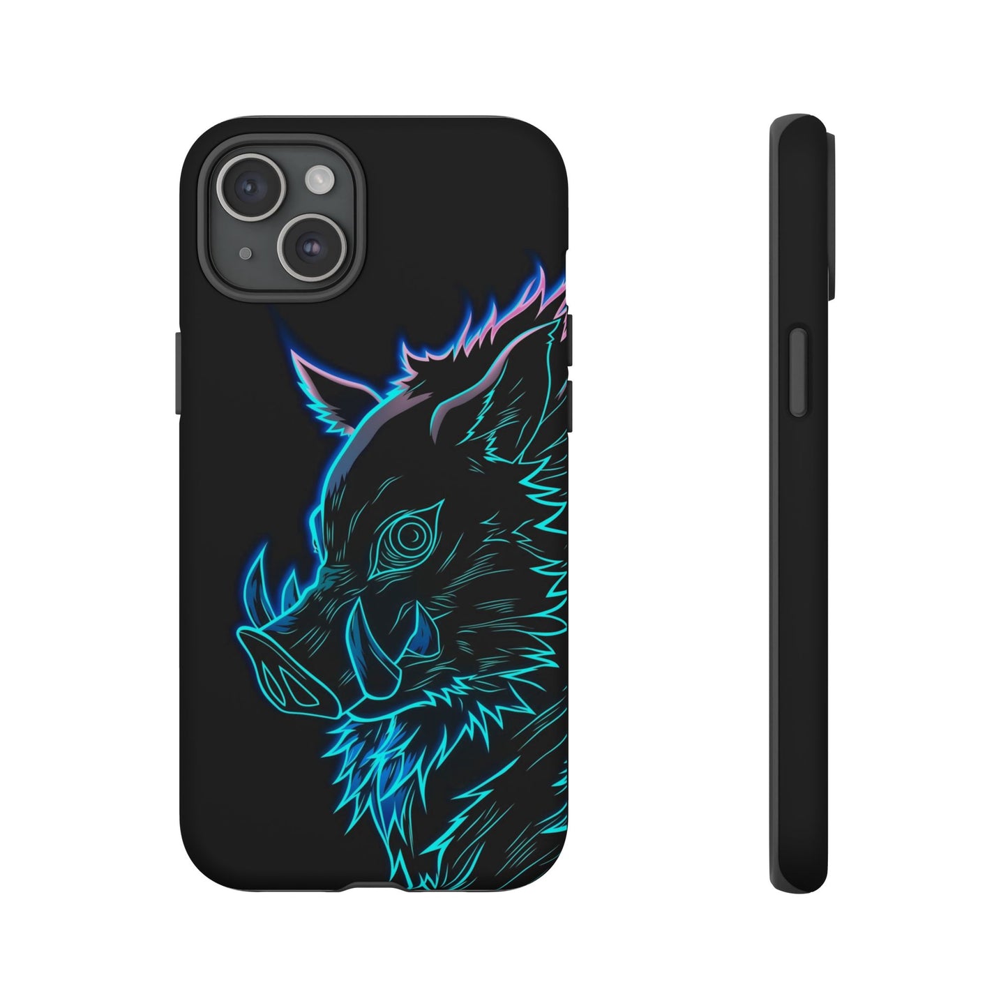 Tough Cases For iPhone, Galaxy, Anime Hashibira Beast Slayer Neon Design