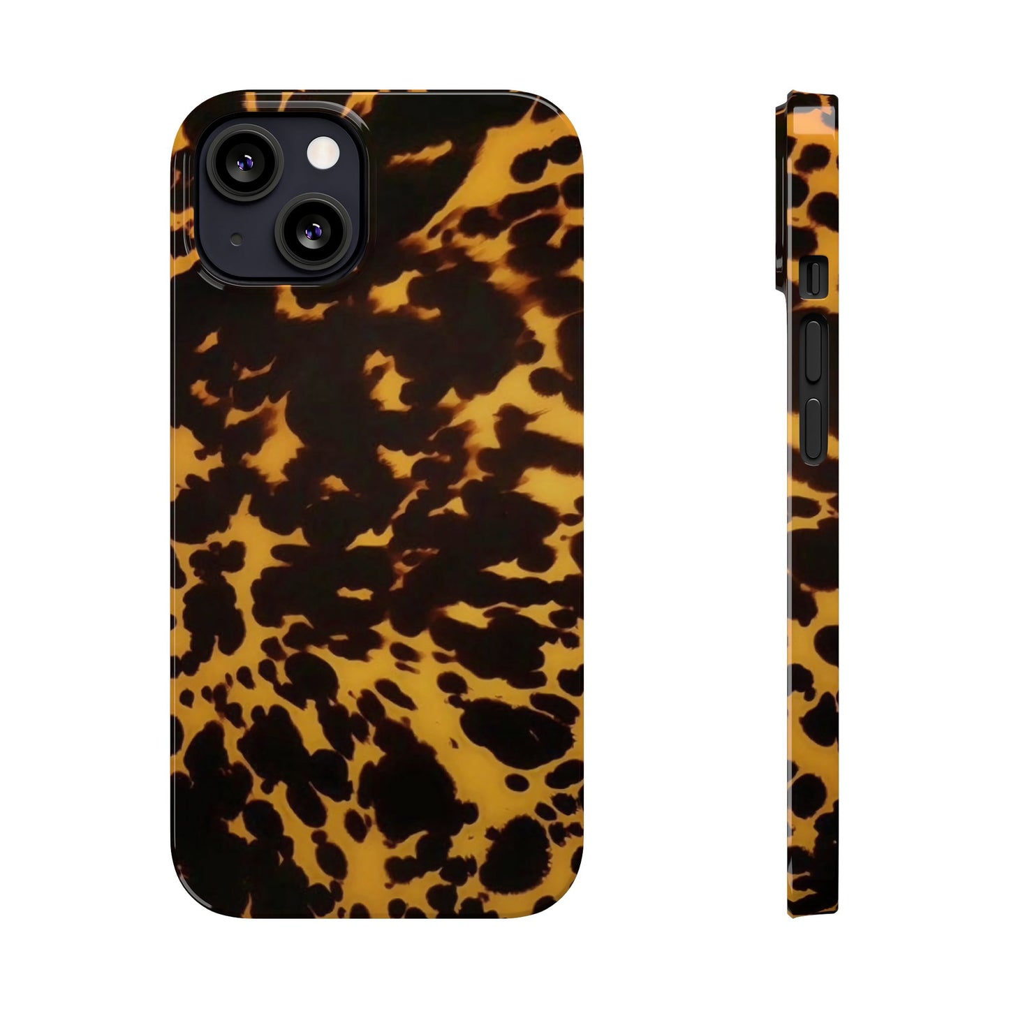 Two Tone Tortoiseshell iPhone Ultra Slim Cases, Glossy Finish