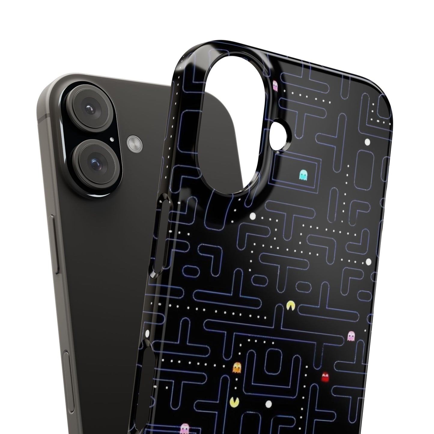 iPhone Slim Case, Pac Man Arcade Game Board Design, Glossy Finish