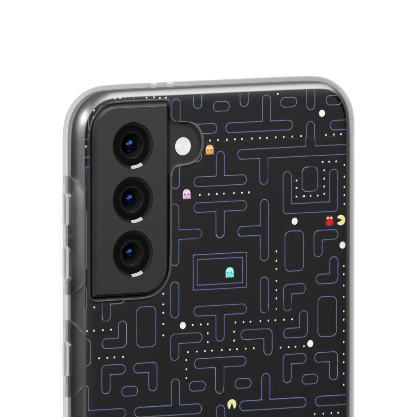 Retro Arcade Gaming TPU Phone Case, Fun Flexi Case, Gift for Gamers, Pac Man