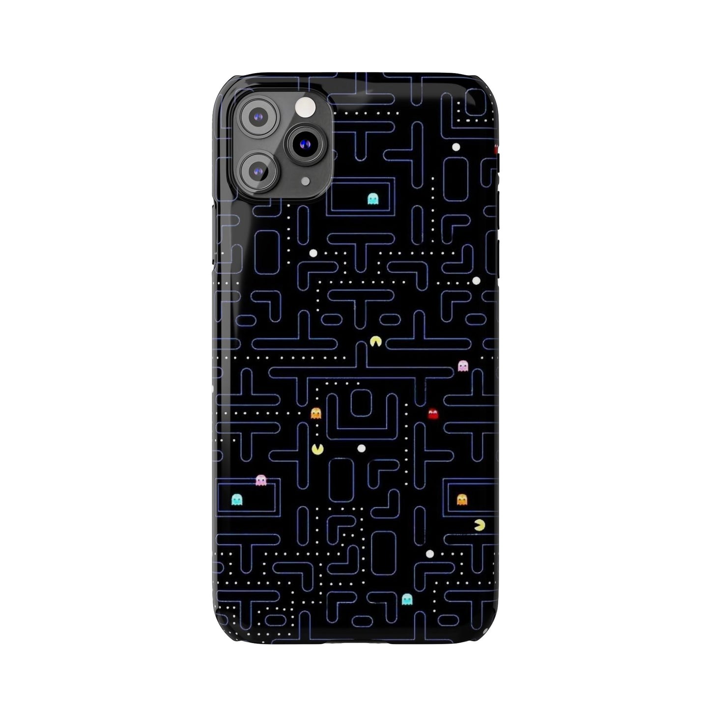 iPhone Slim Case, Pac Man Arcade Game Board Design, Glossy Finish