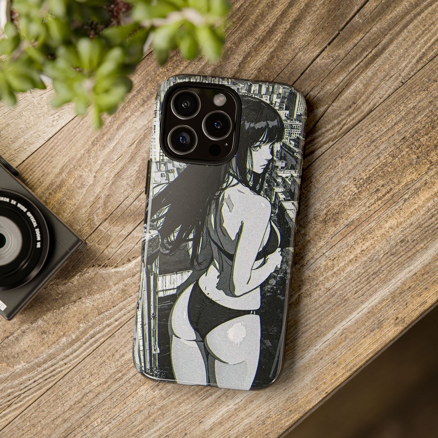 Tough Phone Case, Anime Manga Girl Bikini Design, iPhone, Galaxy, Google Pixel, Hentai Ecchi Art