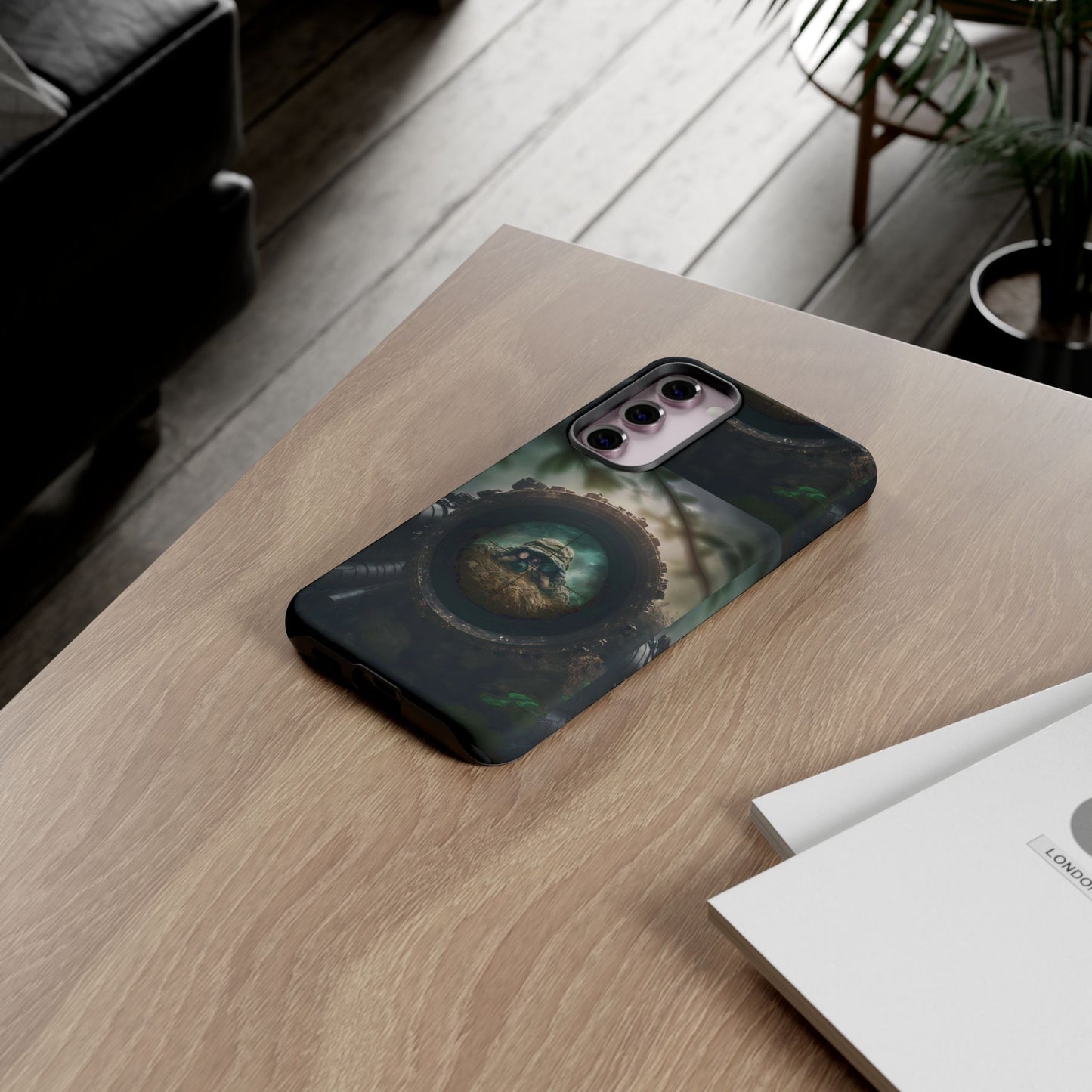 Sniper Scope Soldier Phone Case | Dual Layer Tough Cover  For iPhone